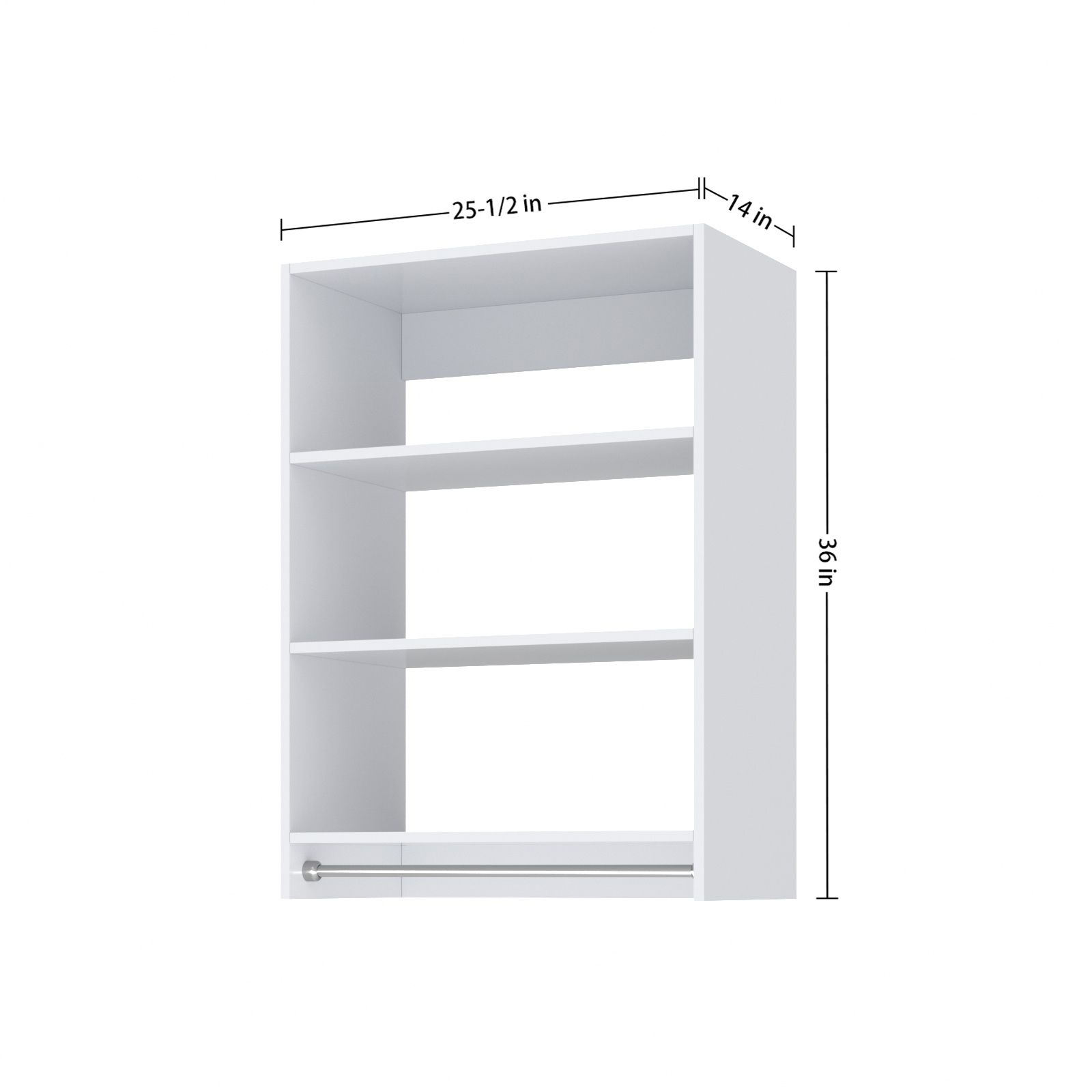HomLux BD-CCW3S1H25H Wood-Closet-Shelves - View #4