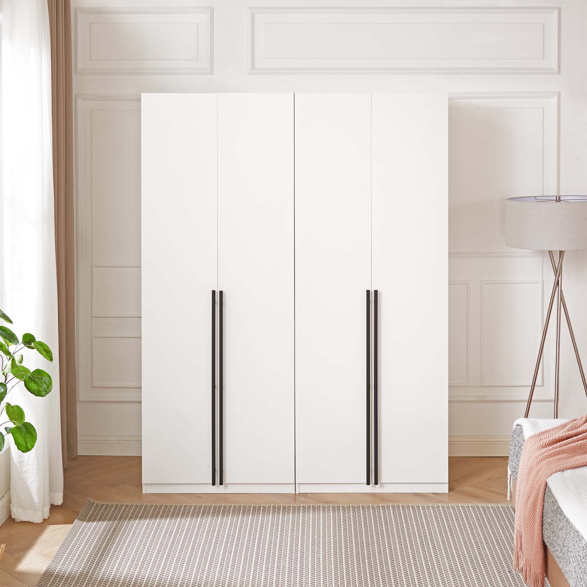 Manhattan Comfort 2-WC002-WH White Full Bedroom Set