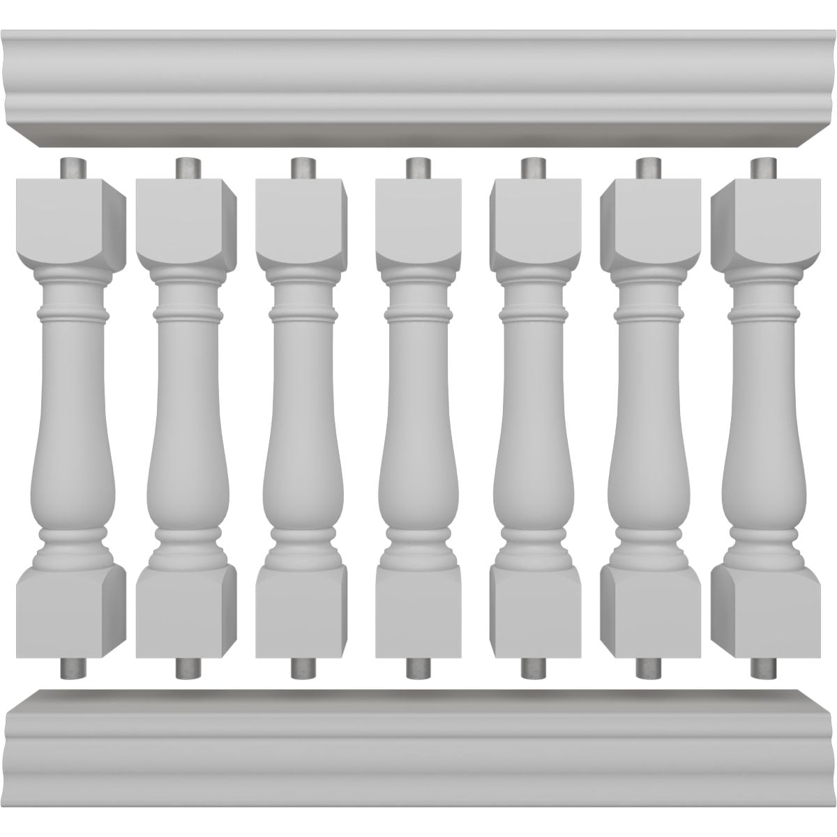 Ekena Millwork BALK42X048OXN railings - View #5