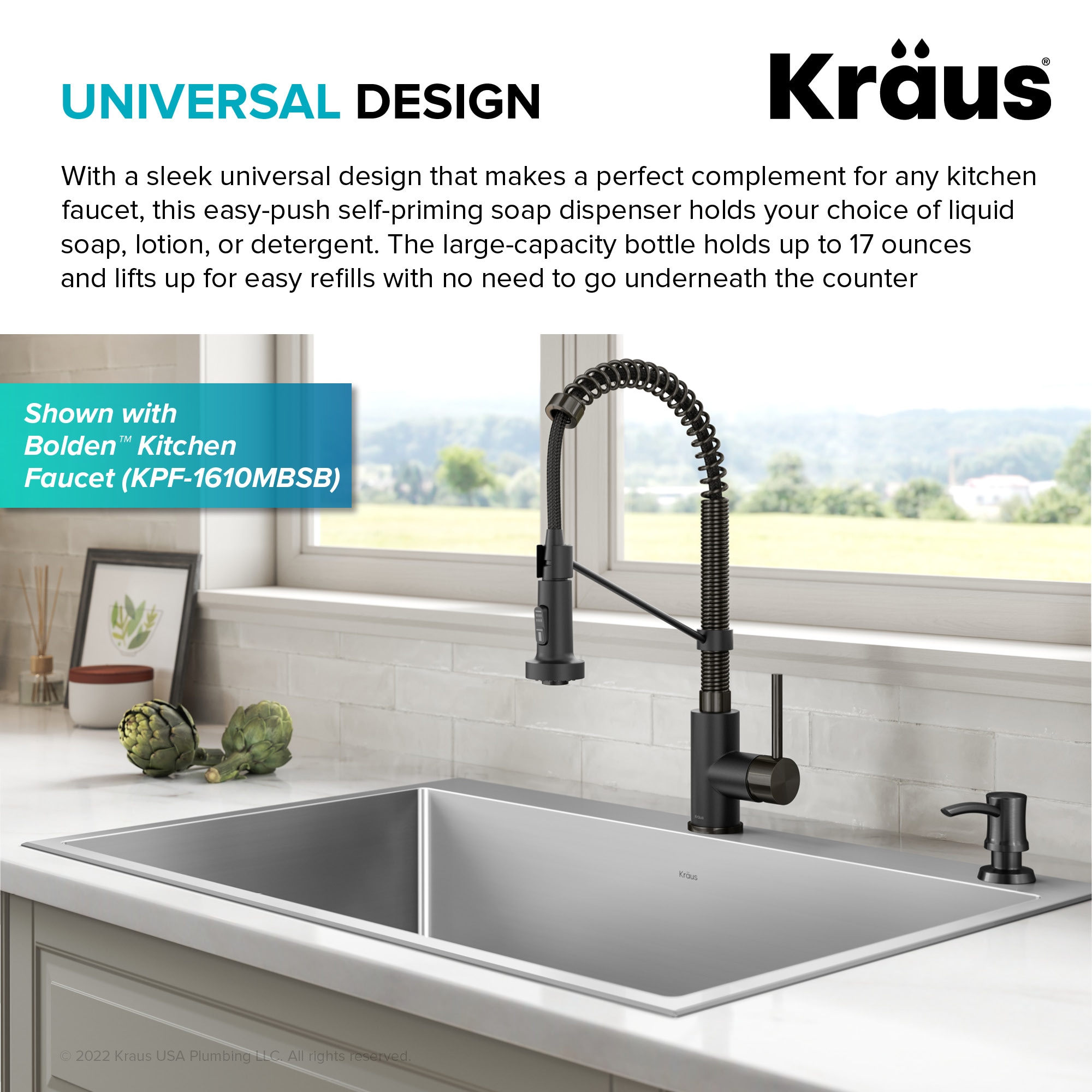 Kraus KSD-54SFSB Soap-Lotion-Dispensers - View #5