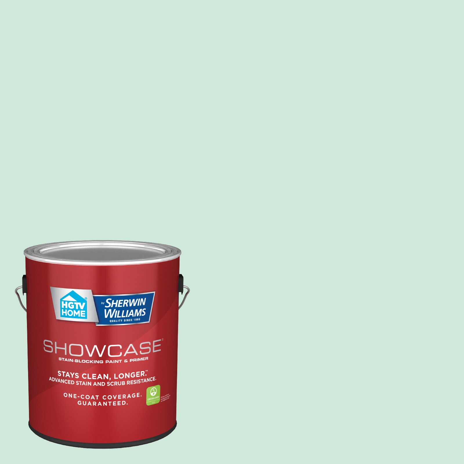 HGTV HOME by Sherwin-Williams 6001-7A-935237 Showcase Satin Icy Mint 6001-7A Acrylic Interior Paint Paint + Primer ( 1-gallon )
