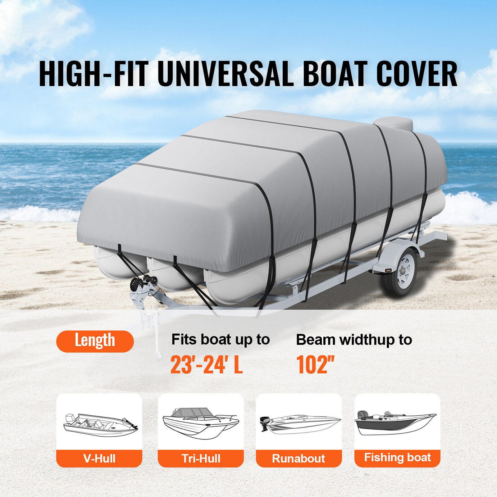 VEVOR FQCZX800D2328O284V0 Boat-Covers - View #3