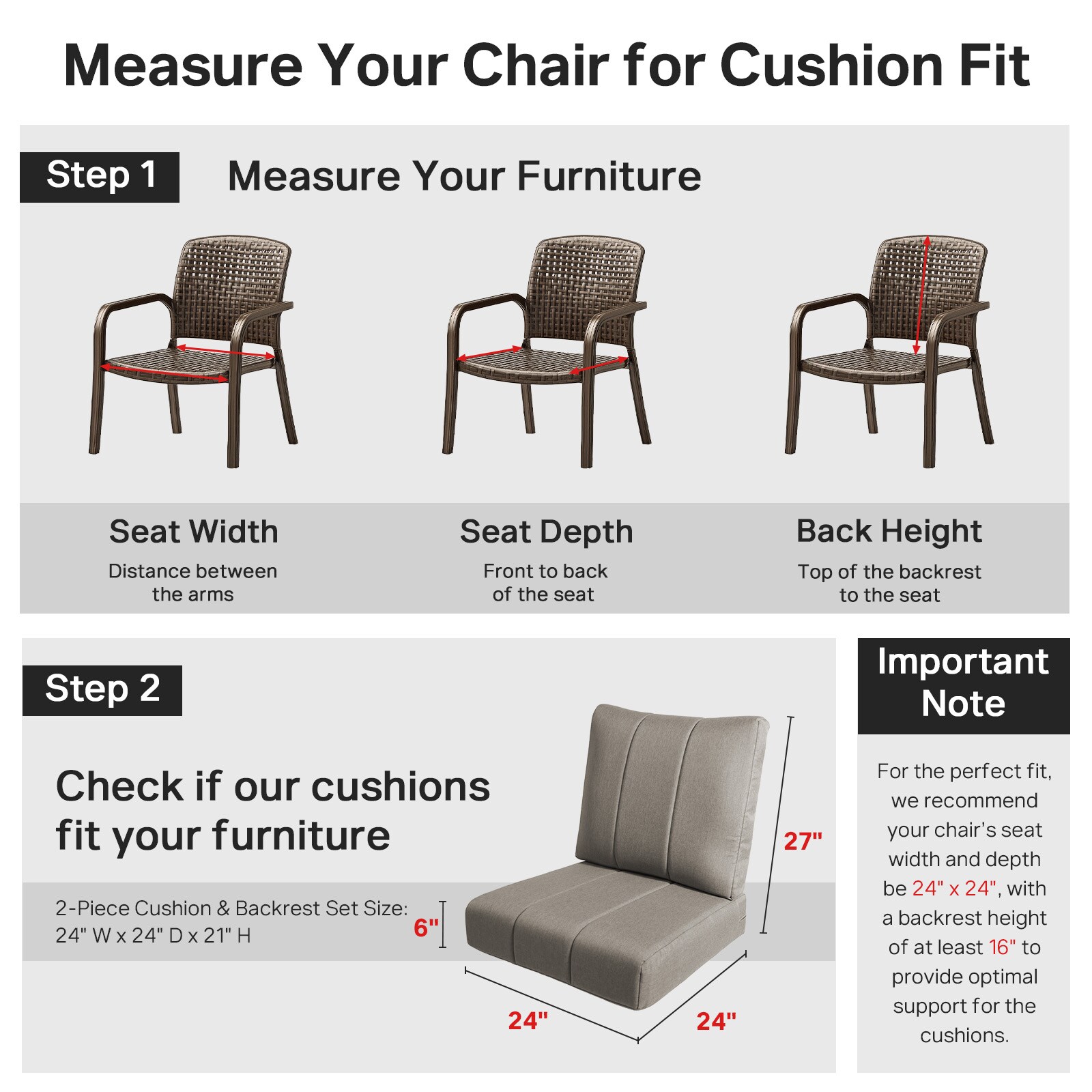 Rilyson FSZBDGQ024-3AA Patio-Furniture-Cushions - View #5