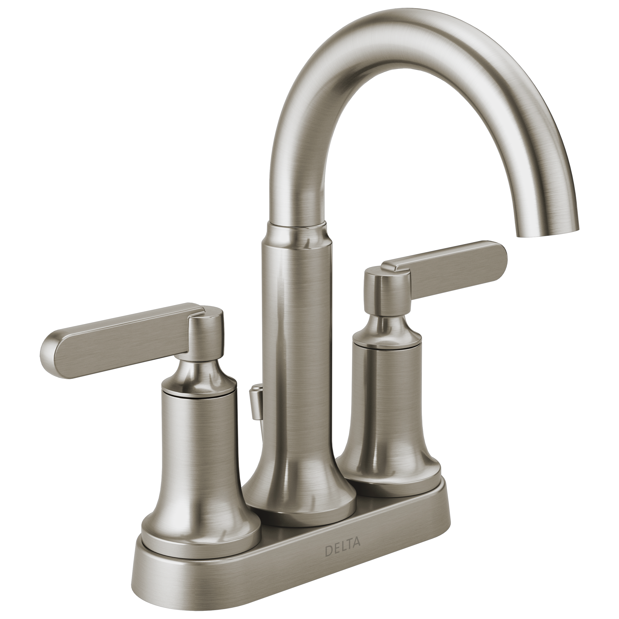 Fapully 4 in. Centerset 2-Handle Bathroom Faucet in SpotShield Brushed Nickel FN-0024N