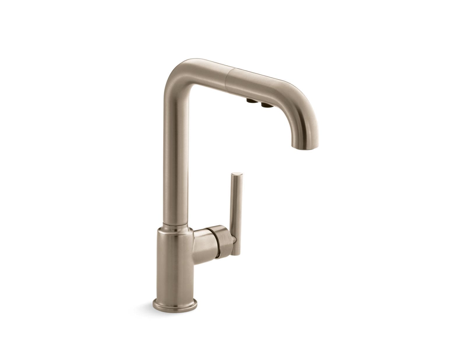 KOHLER 7505-BV Purist Pull-out kitchen sink faucet with three-function sprayhead