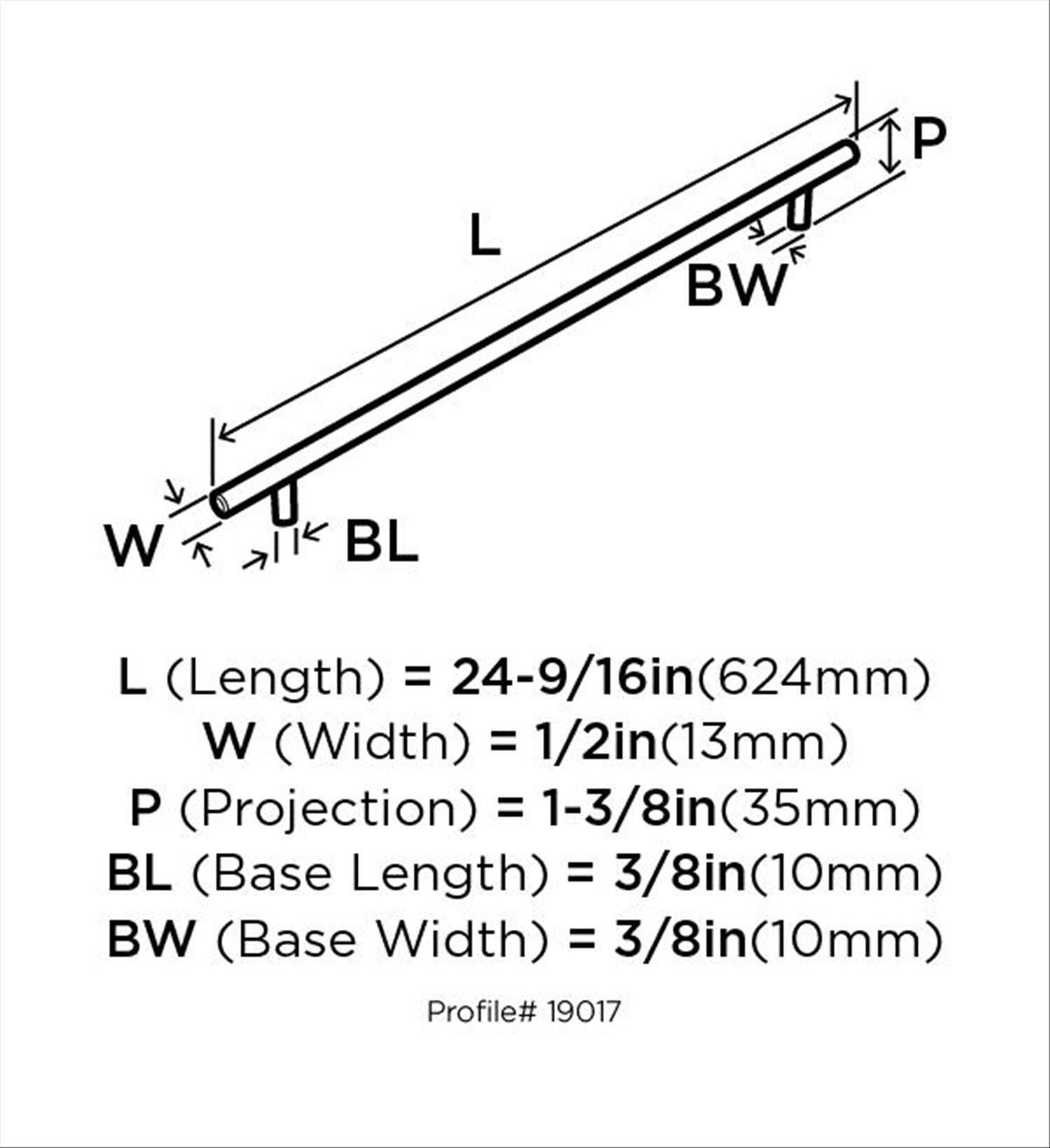 Amerock BP19017CSG9 Cabinet-Pulls - View #10