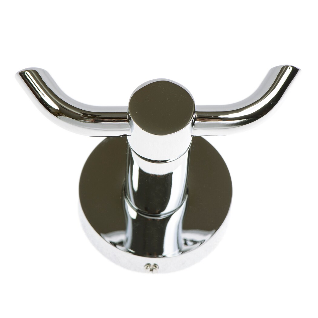 Italia Venezia Polished Chrome Double-Hook Wall Mount Towel Hook in the  Towel Hooks department at