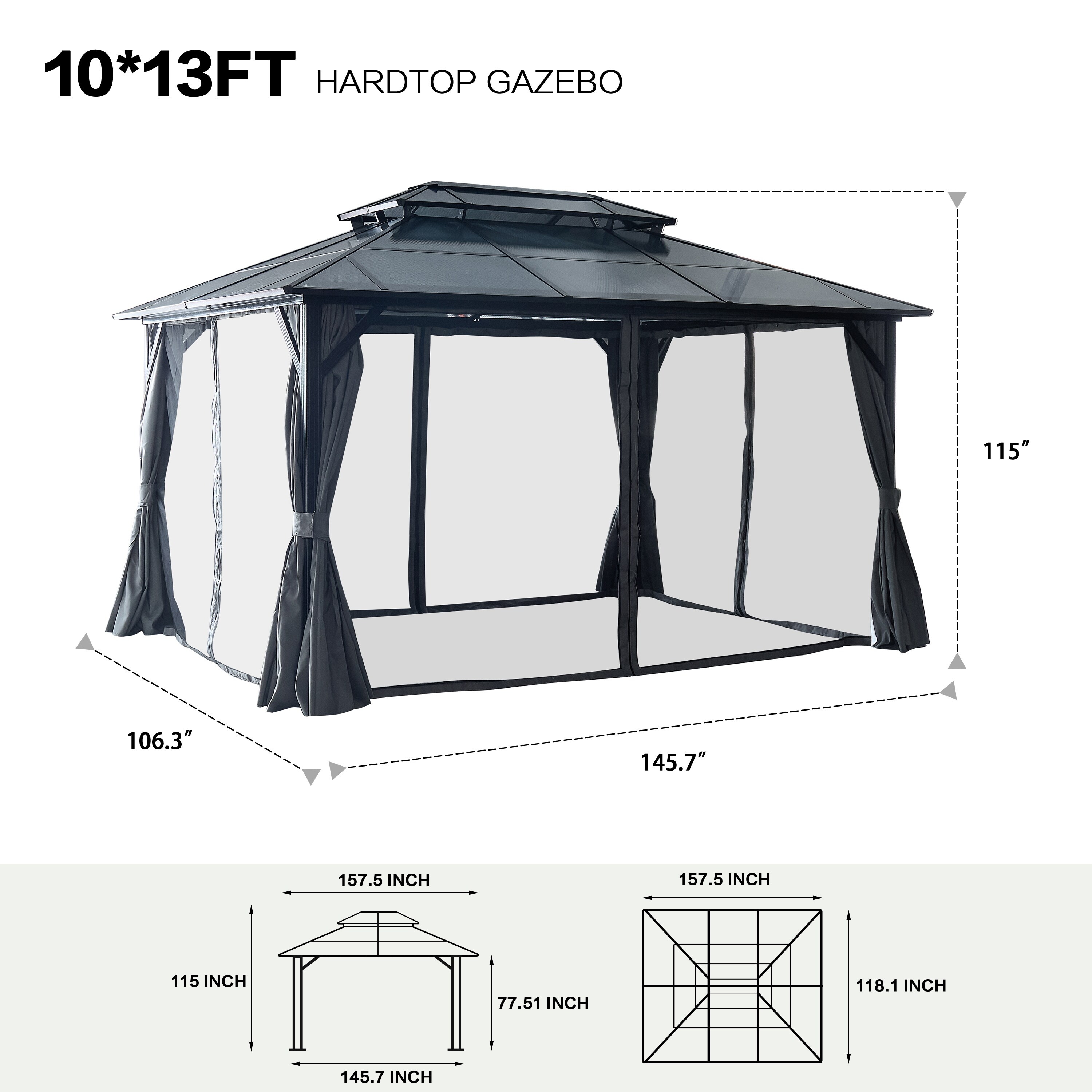 Mondawe MA-FG704601AAA Wood-Resin-Gazebos - View #16