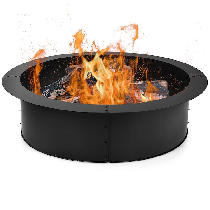 36 Inch Round Steel Fire Pit Ring Liner, Fire Pit Insert Round Lowe S
