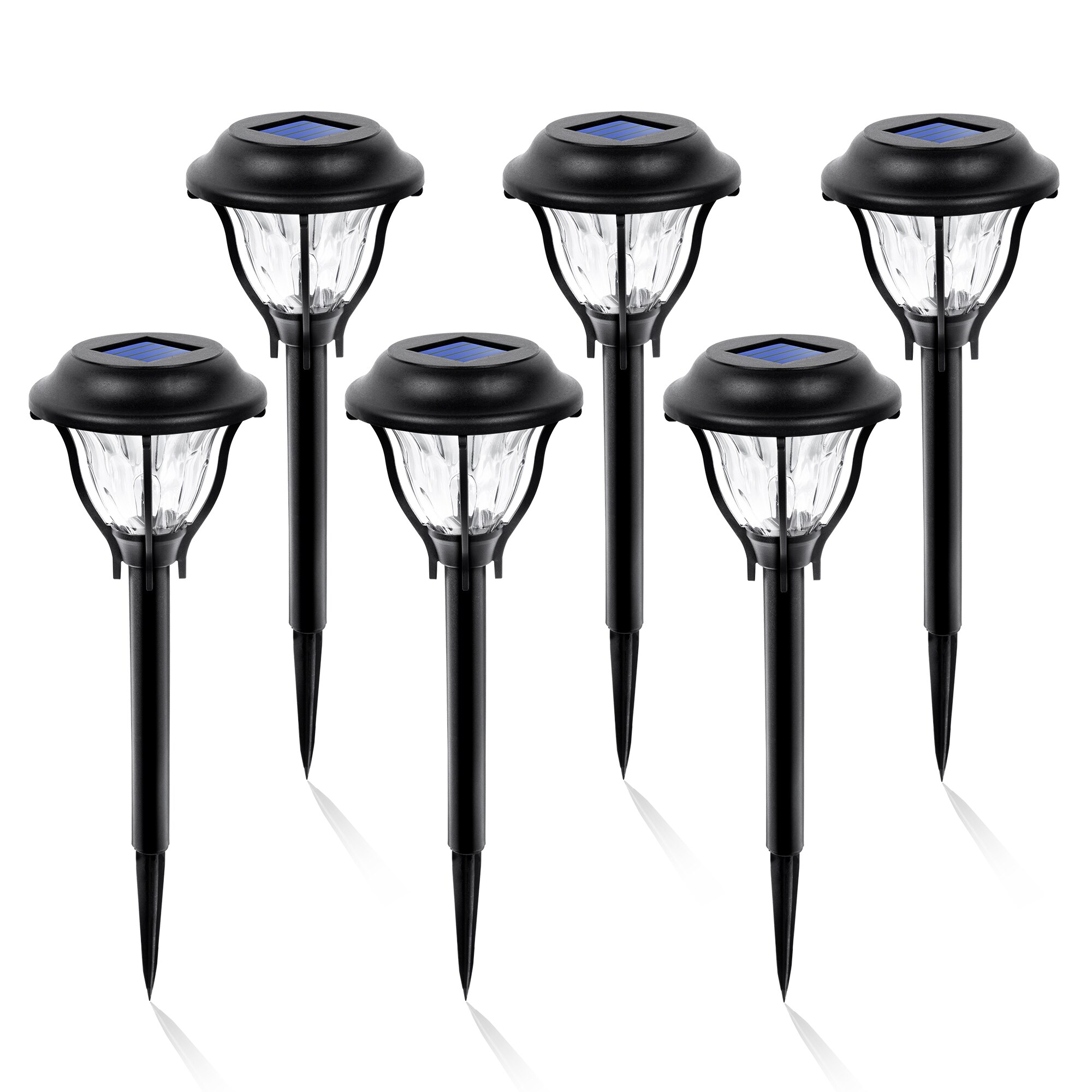 5-Lumen 2-Watt Black Solar LED Outdoor Path Light (3000 K) | - GIGALUMI P-L-LTXX-WL1