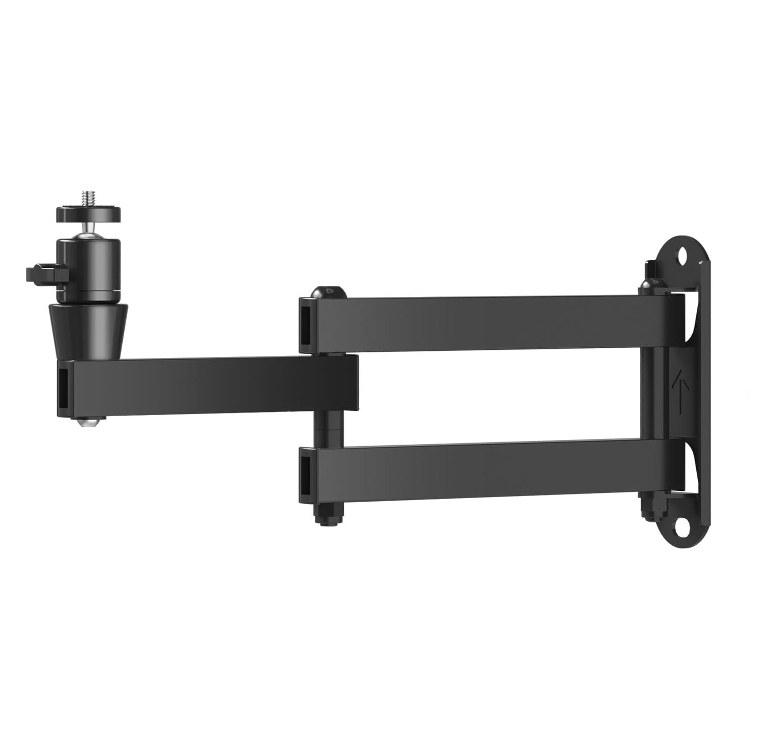 Etokfoks  Universal Foldable Projector Wall Mount Adjustable Bracket Black Supports 1 4 M4 M6 Screws