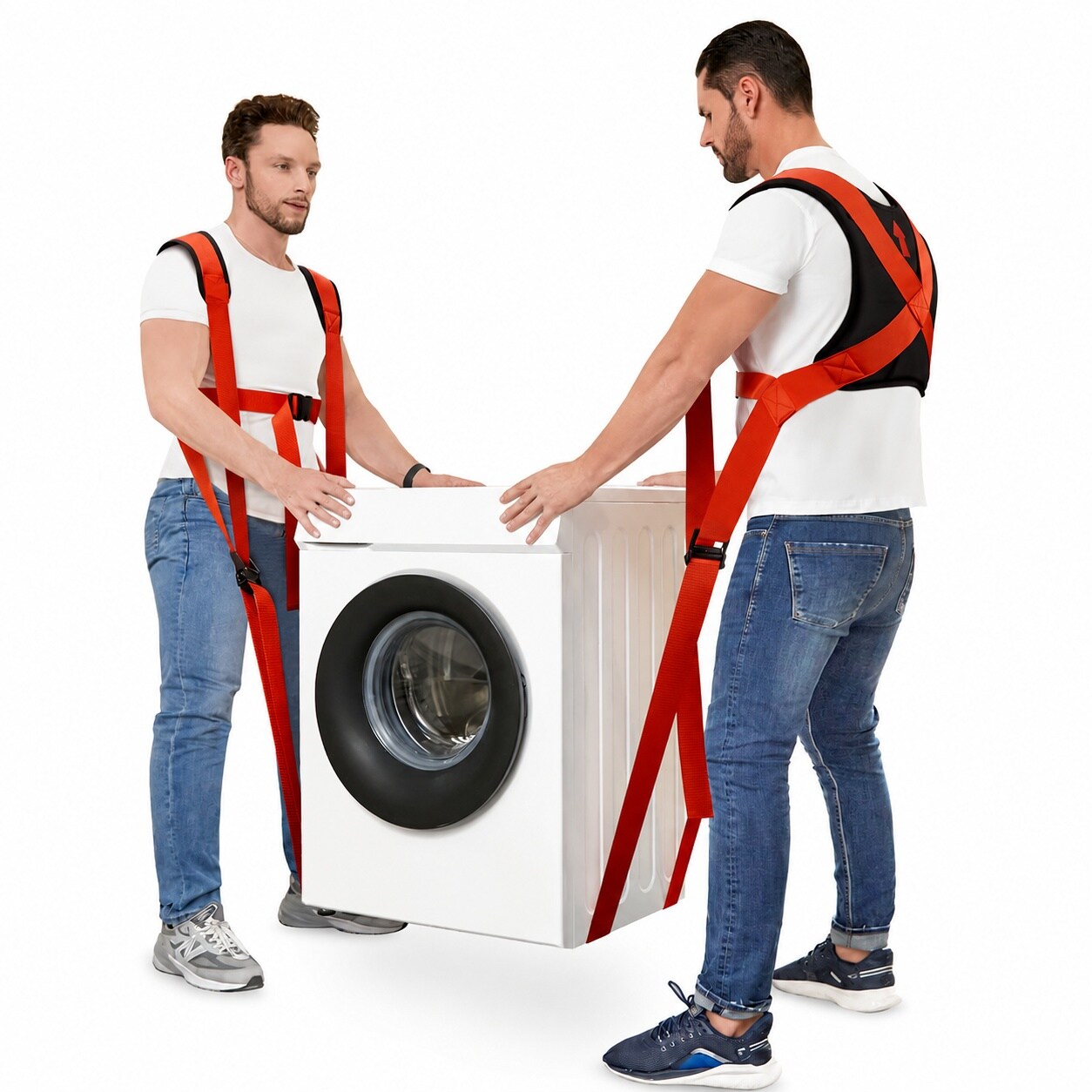 JOWEI Moving Straps Two Person Lifting and Moving System Adjustable ...