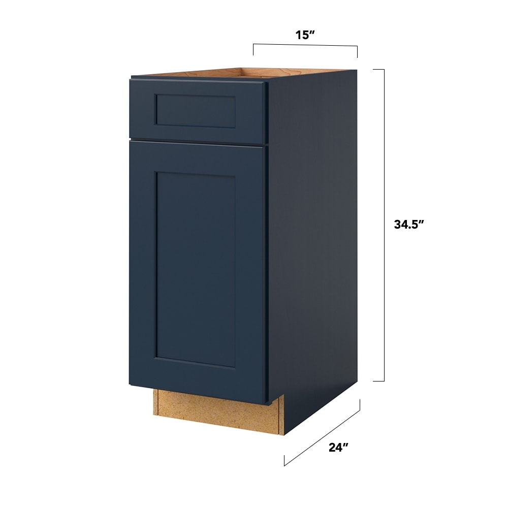 allen + roth Aveley 36-in W x 34.5-in H x 24-in D Linen Drawer Base Fully  Assembled Cabinet (Flat Panel Door Style)