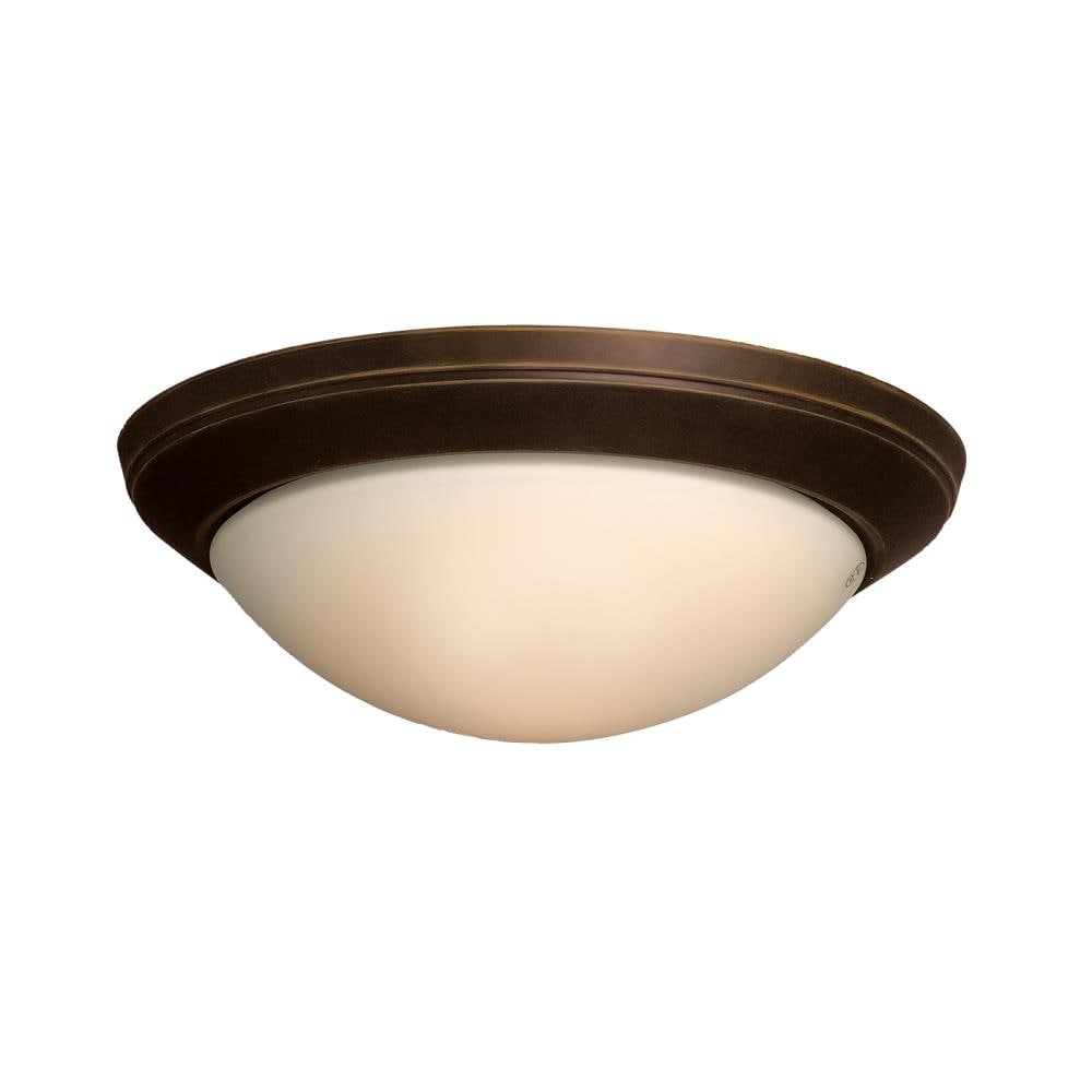 Kichler 8881OZ Ceiling Space 1-Light 14-in Olde Bronze Flush Mount Light