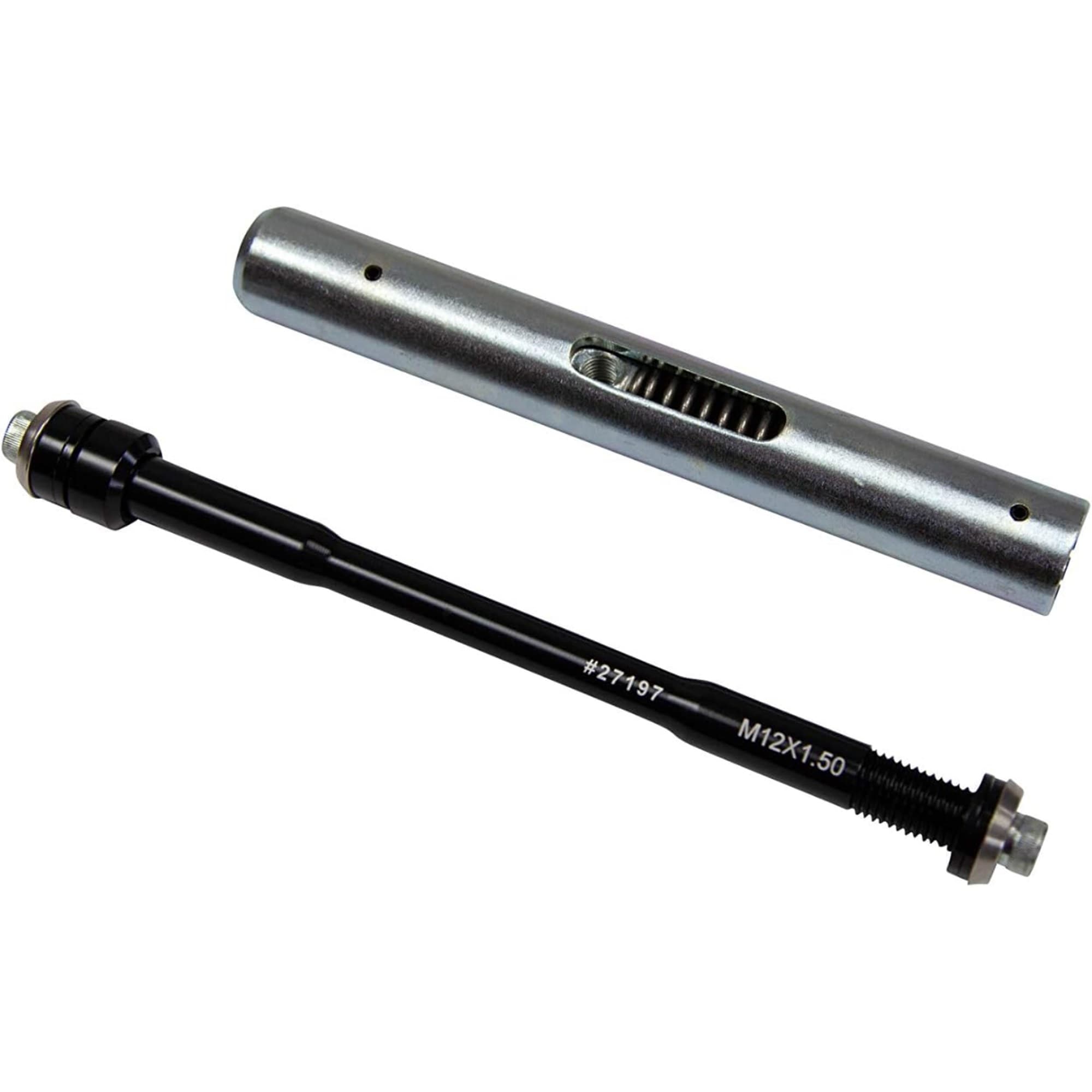 Saris SAR9712T Thru Axle Adapter - 142x12mm x 1.00 and 1.75 Thread Pitch with Slider Tube for Bike Trainer
