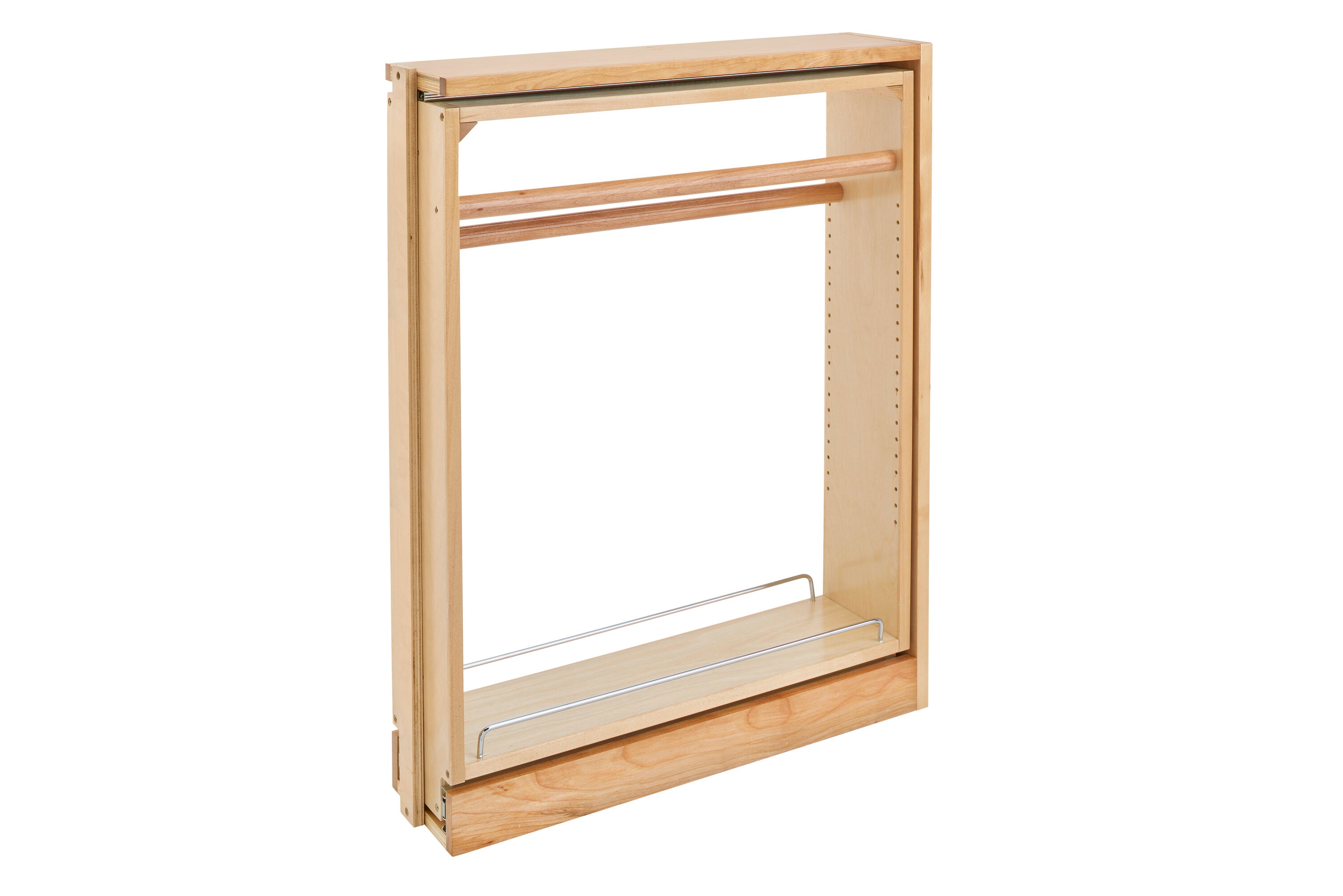 Rev-A-Shelf 432TB-BFBBSC-6C 432TB-BBSC (Base) Series 6-Inches W x 30-Inches H x 23-Inches D Cabinet-mount Light Brown Wood Soft Close Pull-out Towel holder