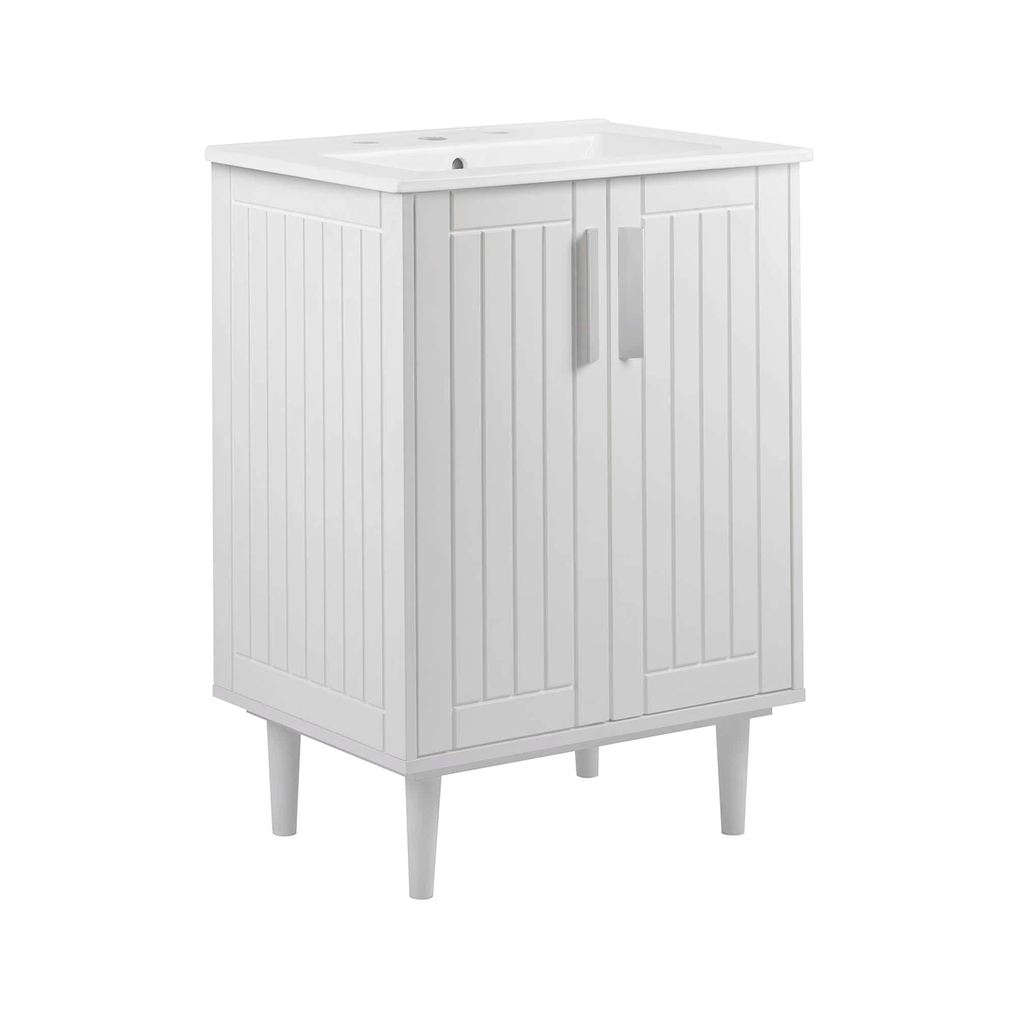 Modway  Augusta 24-in Bathroom Vanity in White White