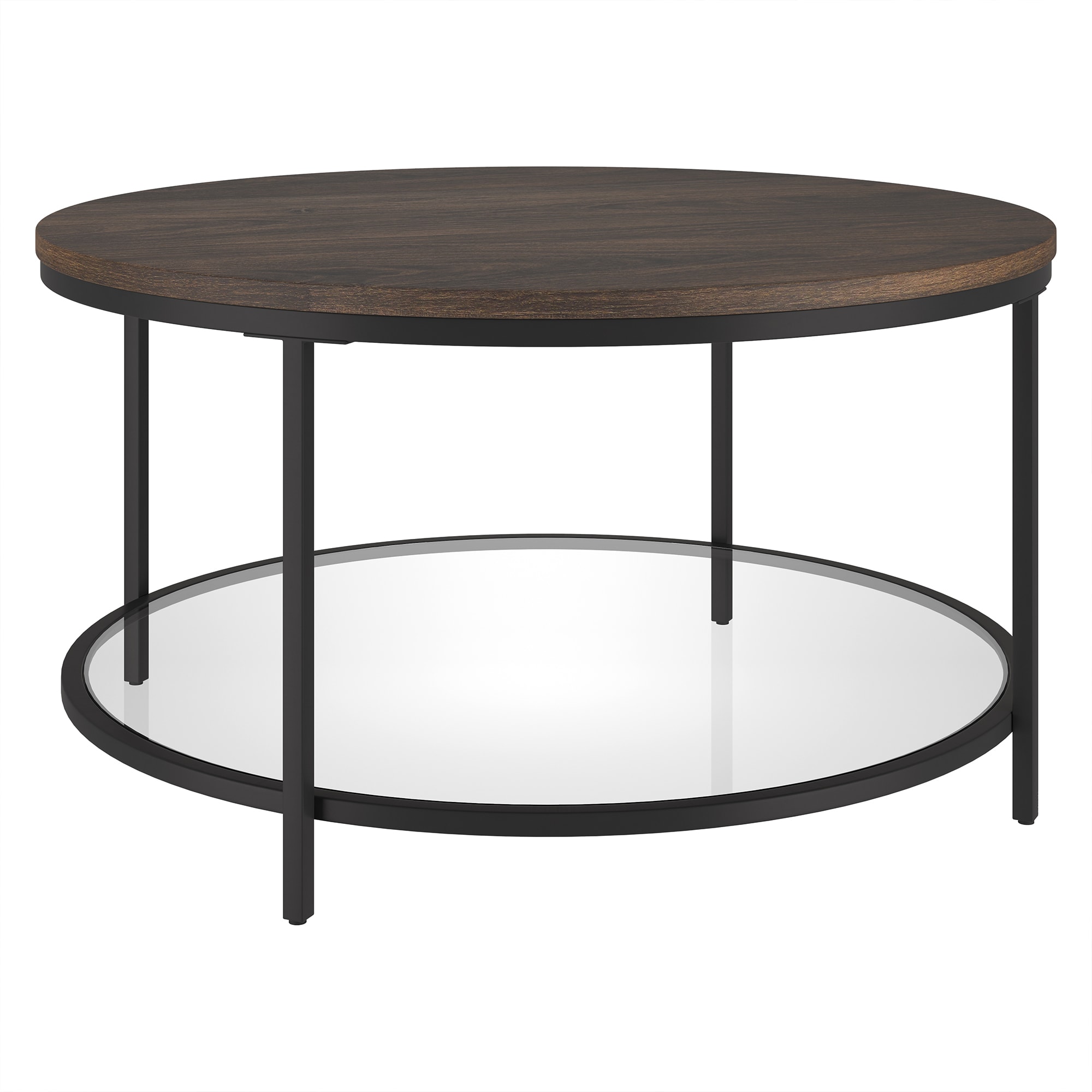 Hailey Home CT1954 Sevilla Alder Brown MDF Modern Coffee Table with Storage