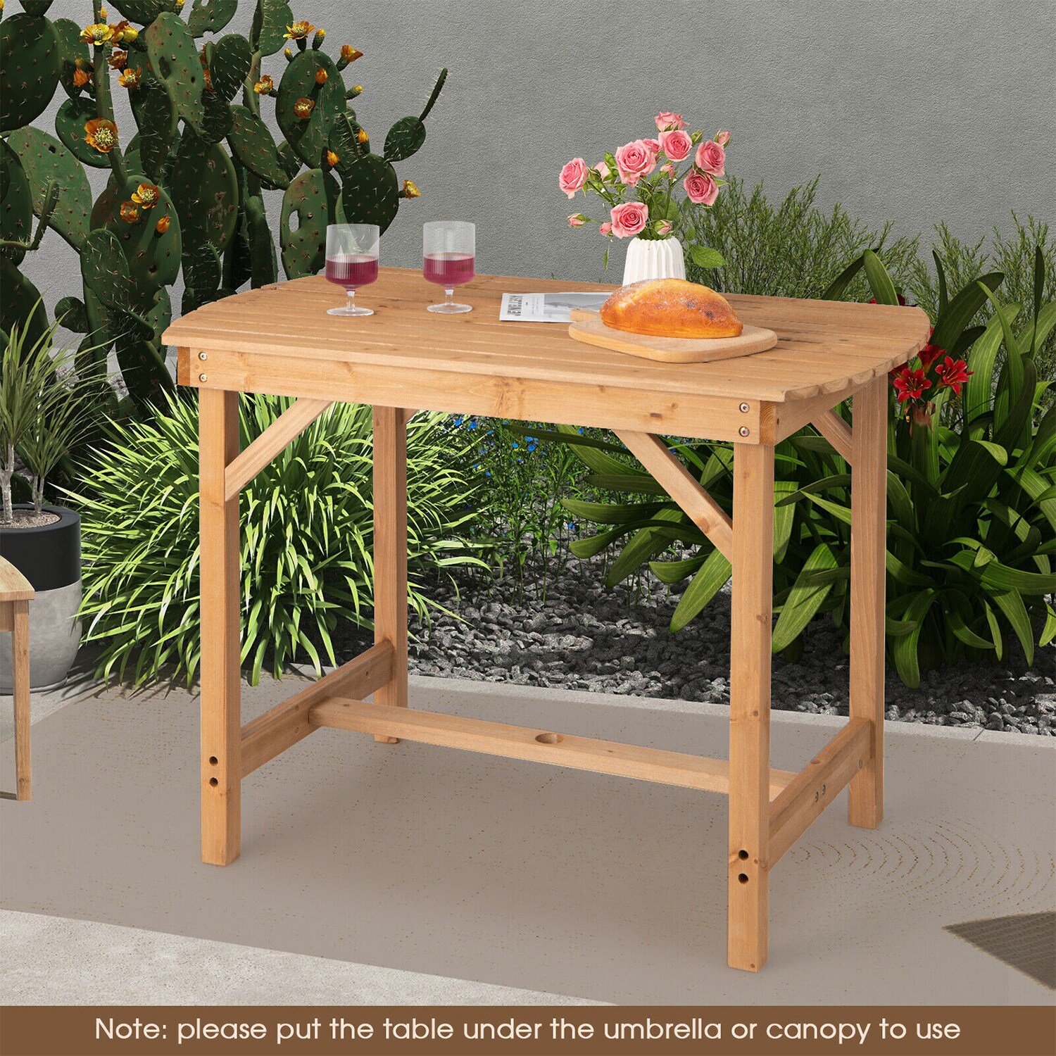 WELLFOR TDG10923BN Patio-Tables - View #10