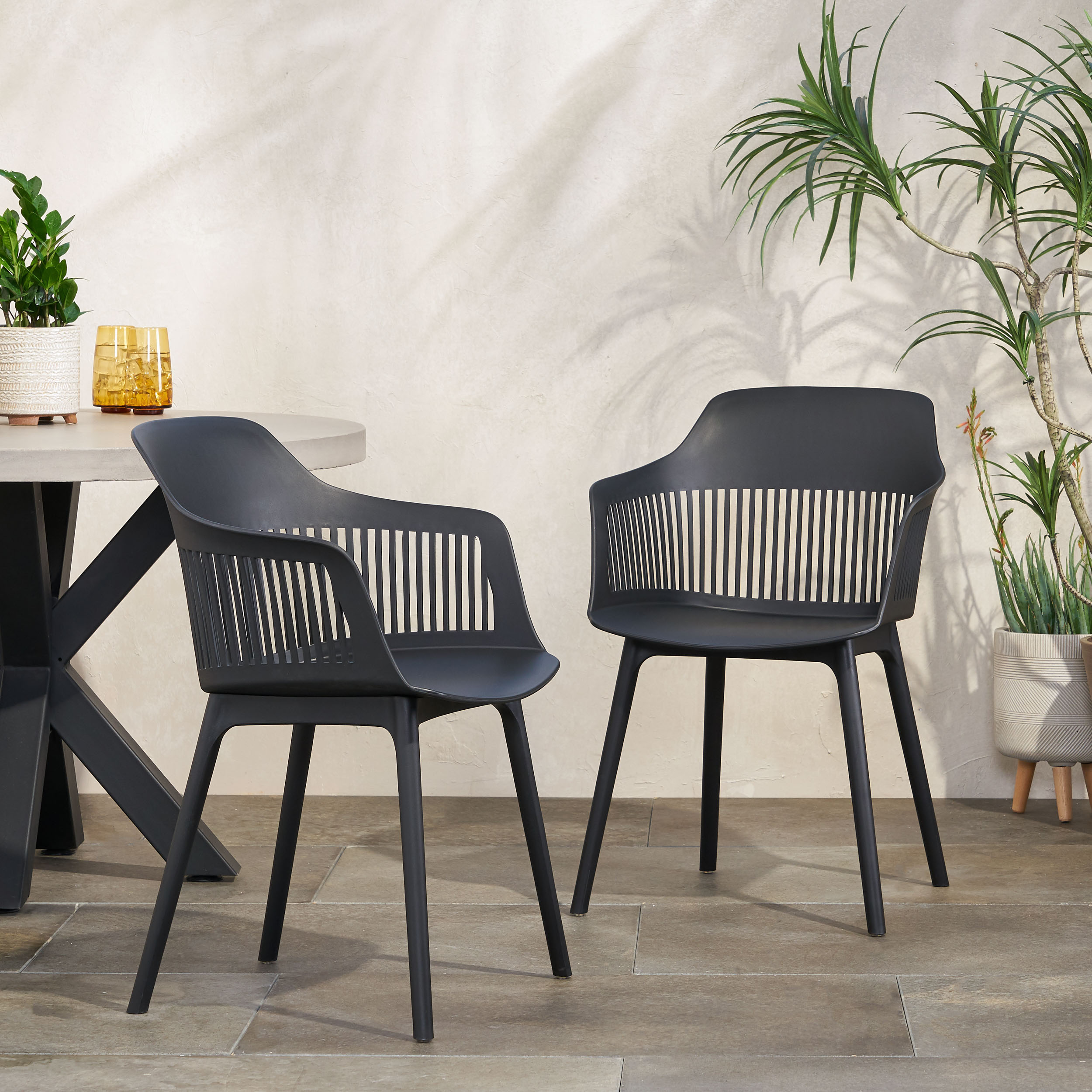 ModernLuxe L-68374.00BLK Patio-Chairs - View #2