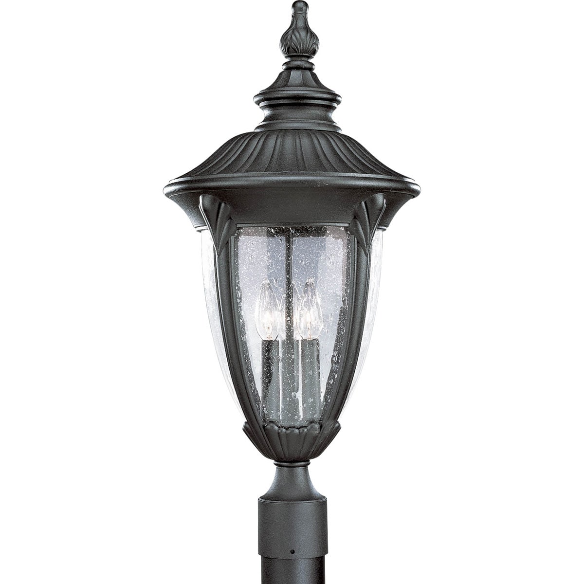 Progress Lighting P5420-31 Meridian 25.875-in Textured Black Traditional Outdoor Post Light