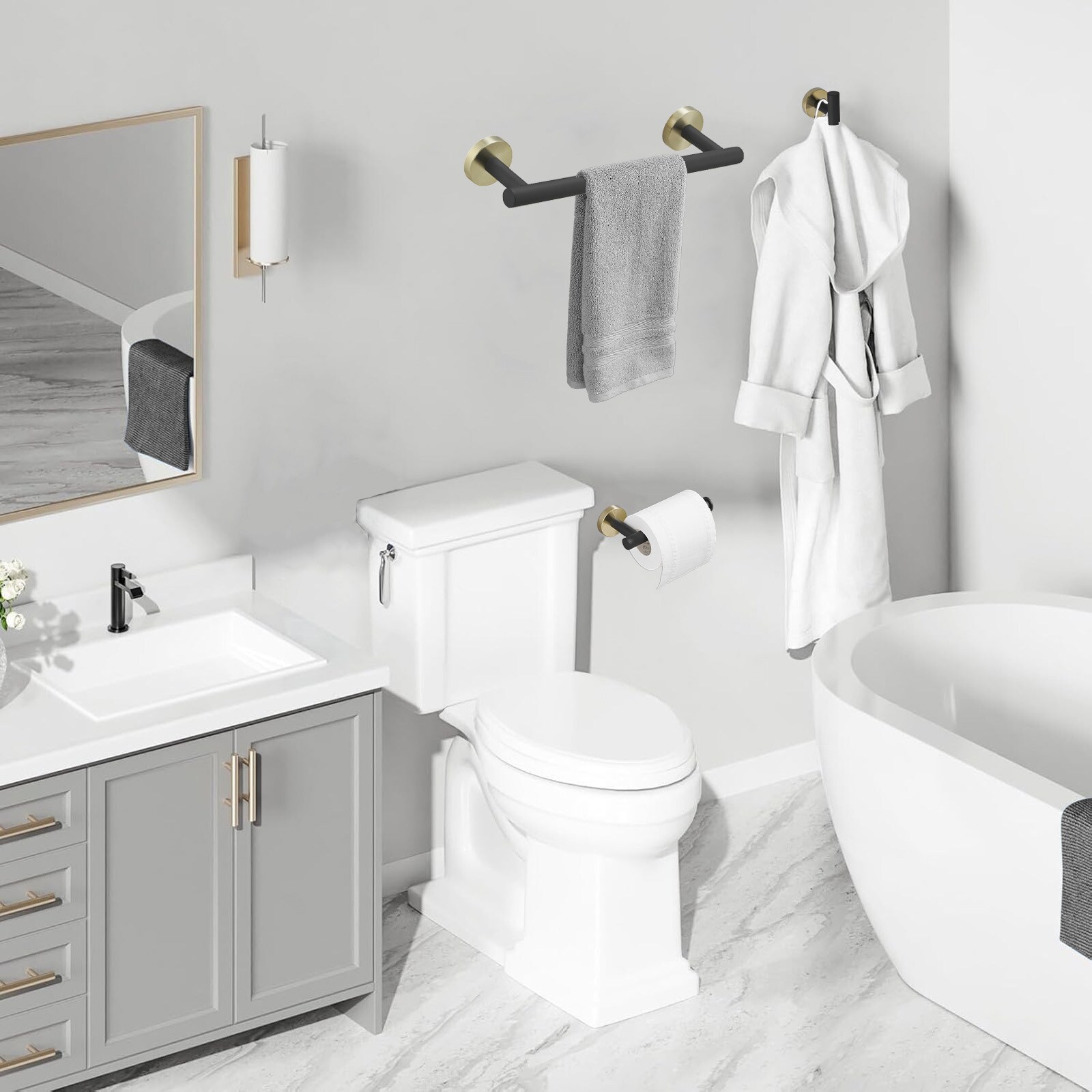 BWE A-91062-GBK-4 Decorative-Bath-Hardware-Kits - View #2