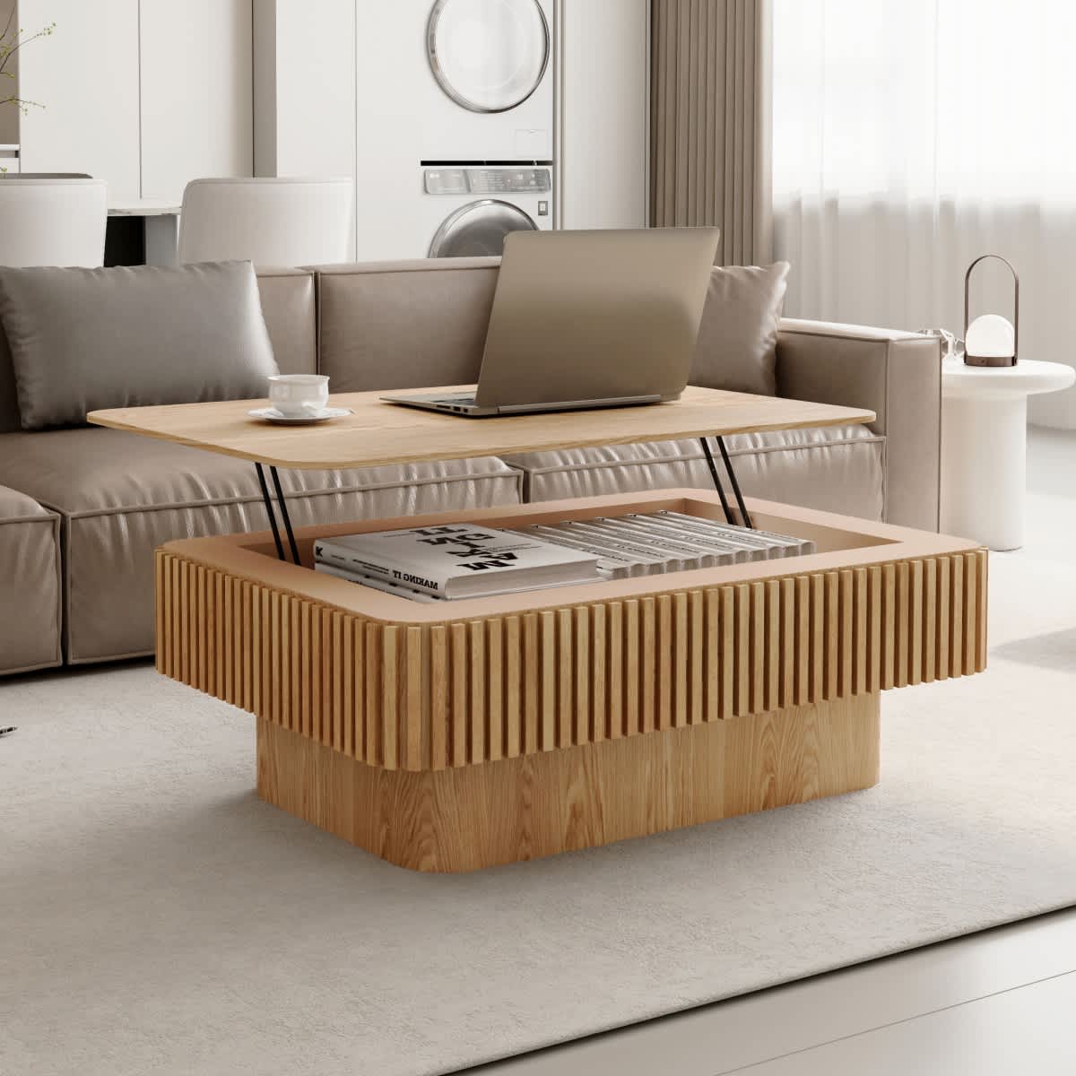 Maison Boucle FS-38COF-NATURAL-L Coffee-Tables - View #2