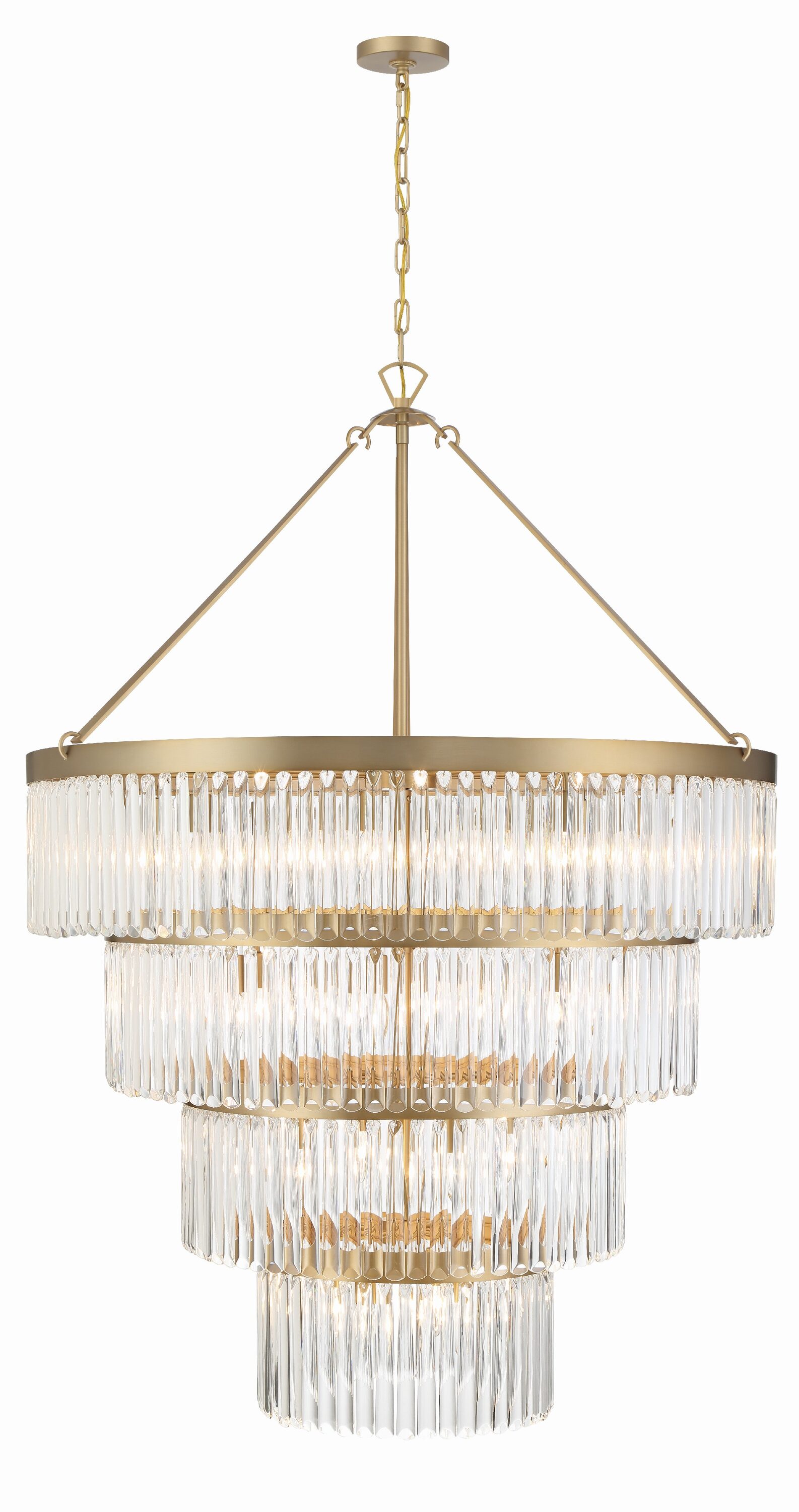 Crystorama Emory Collection: Versatile Transitional Design Chandelier ...