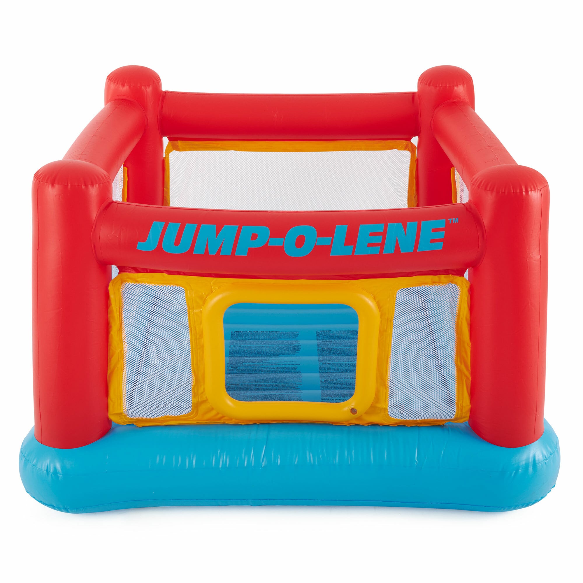 Intex 48259EP Inflatable Jump-O-Lene Castle Bouncer Indoor Outdoor Kids  Jump Bounce House for 2 Kids, Ages 3 to 6 Years 