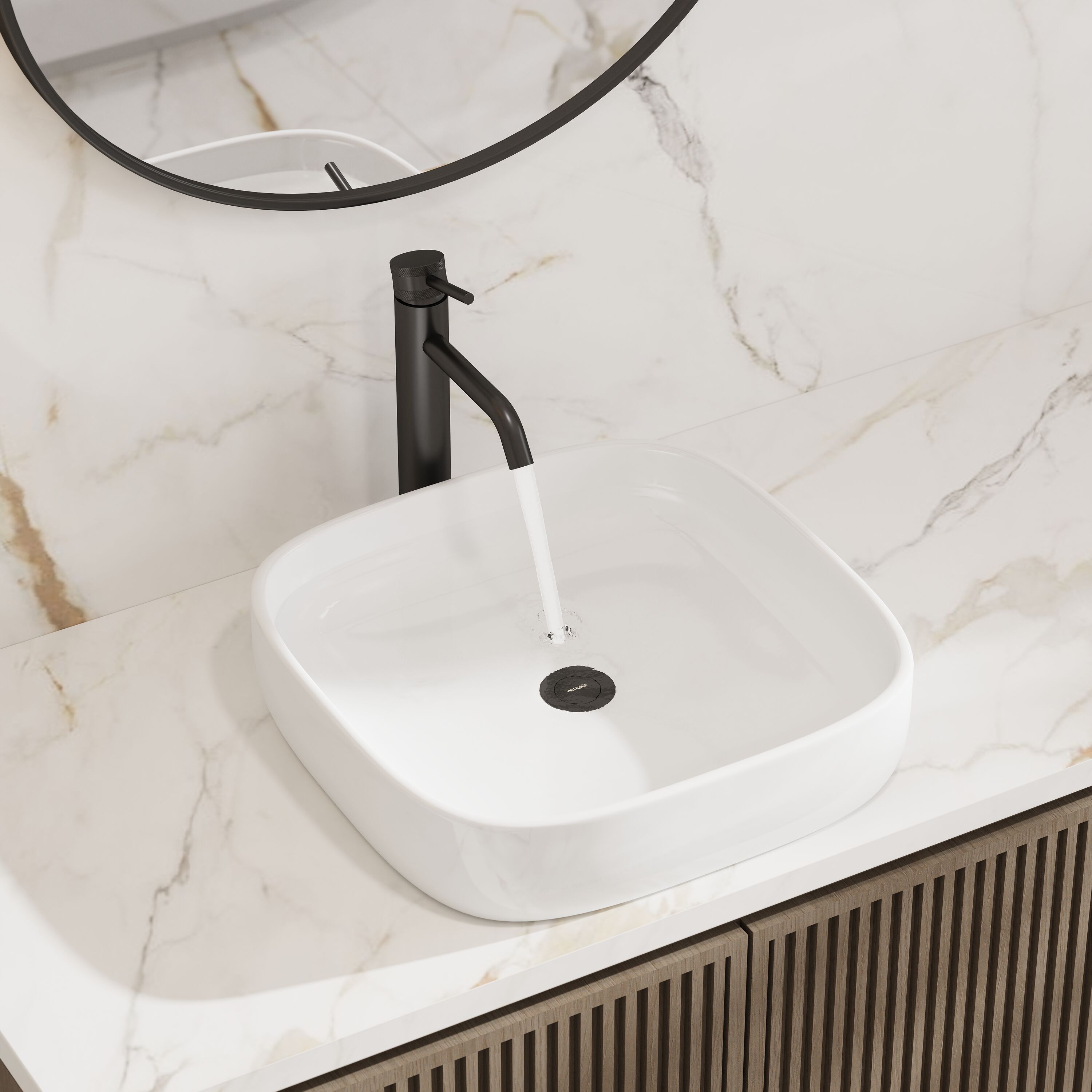 ⚠️SmokeyAngel CRANACH ANGELSEY Matte Black Single-Hole 1-Handle Residential