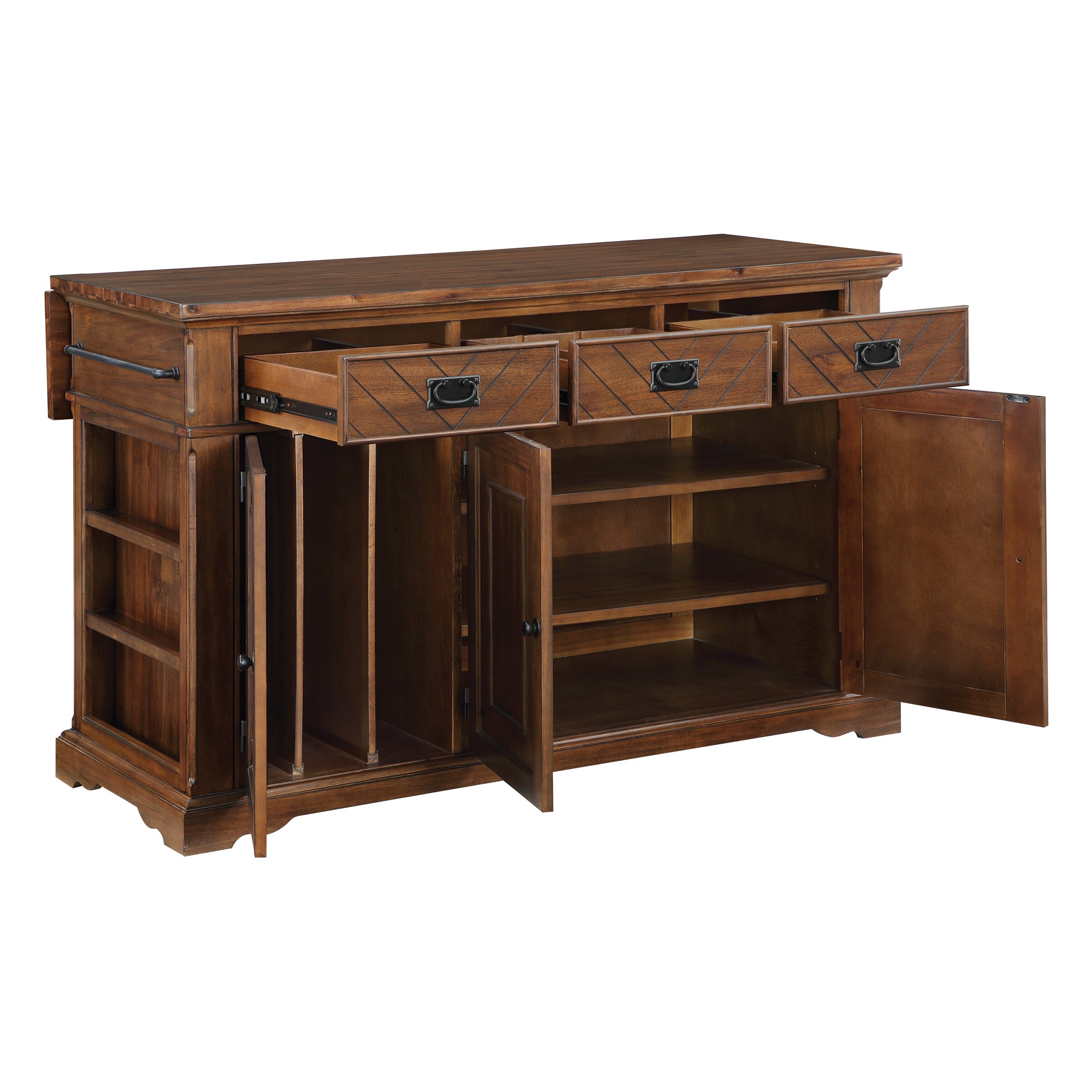 Office Star Products PAL5675-OAK Kitchen-Furniture - View #5