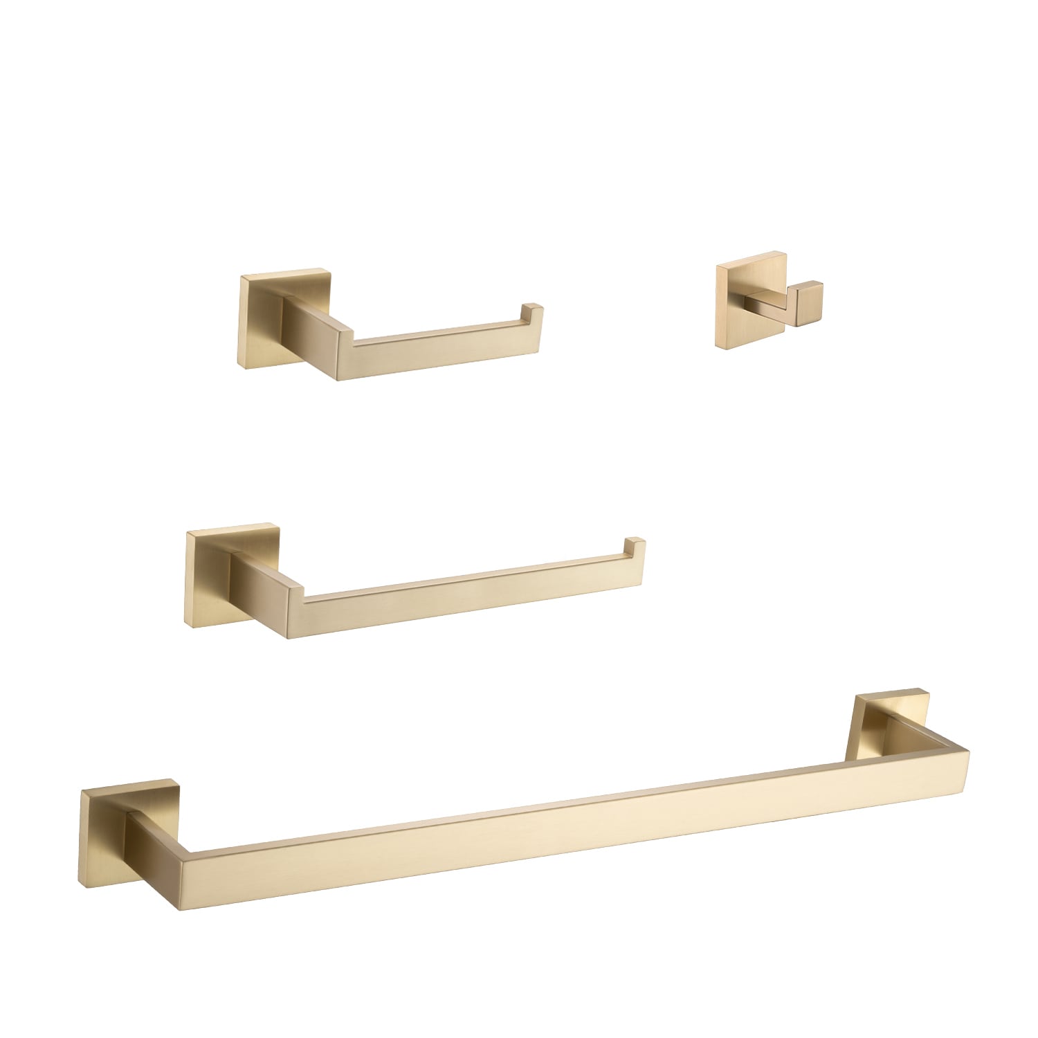 LUXEYARD 4 Piece Bathroom Hardware Set