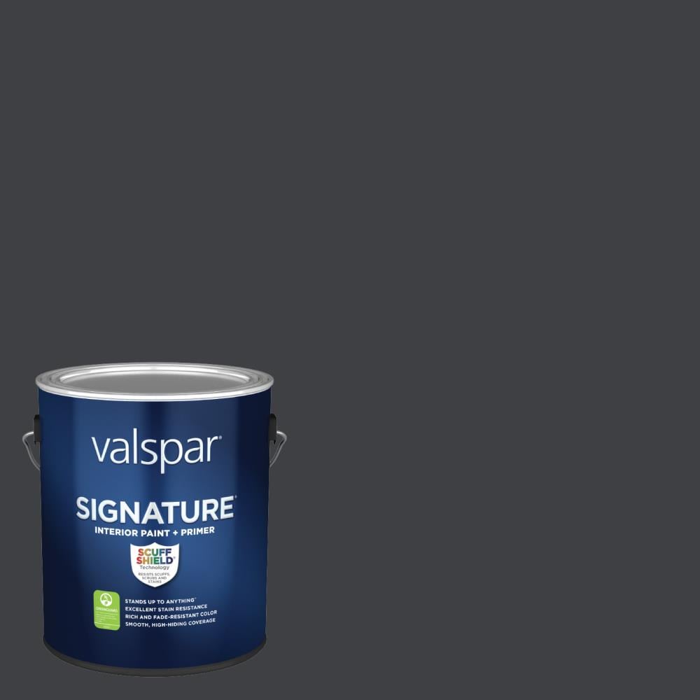 Valspar Signature Flat Dark Kettle Black 4011-2 Latex Interior Paint ...