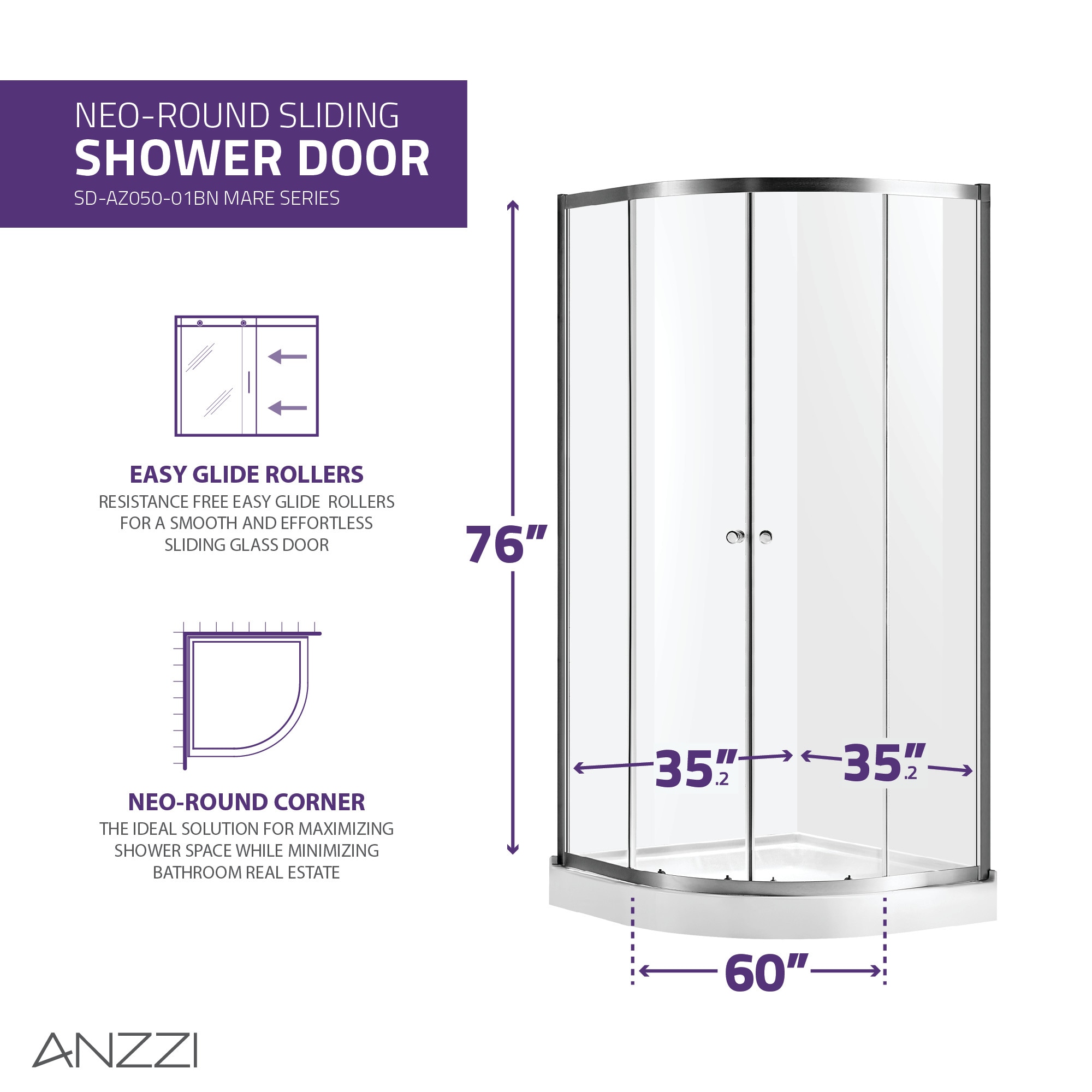 ANZZI SD-AZ050-01BN Shower-Doors - View #7
