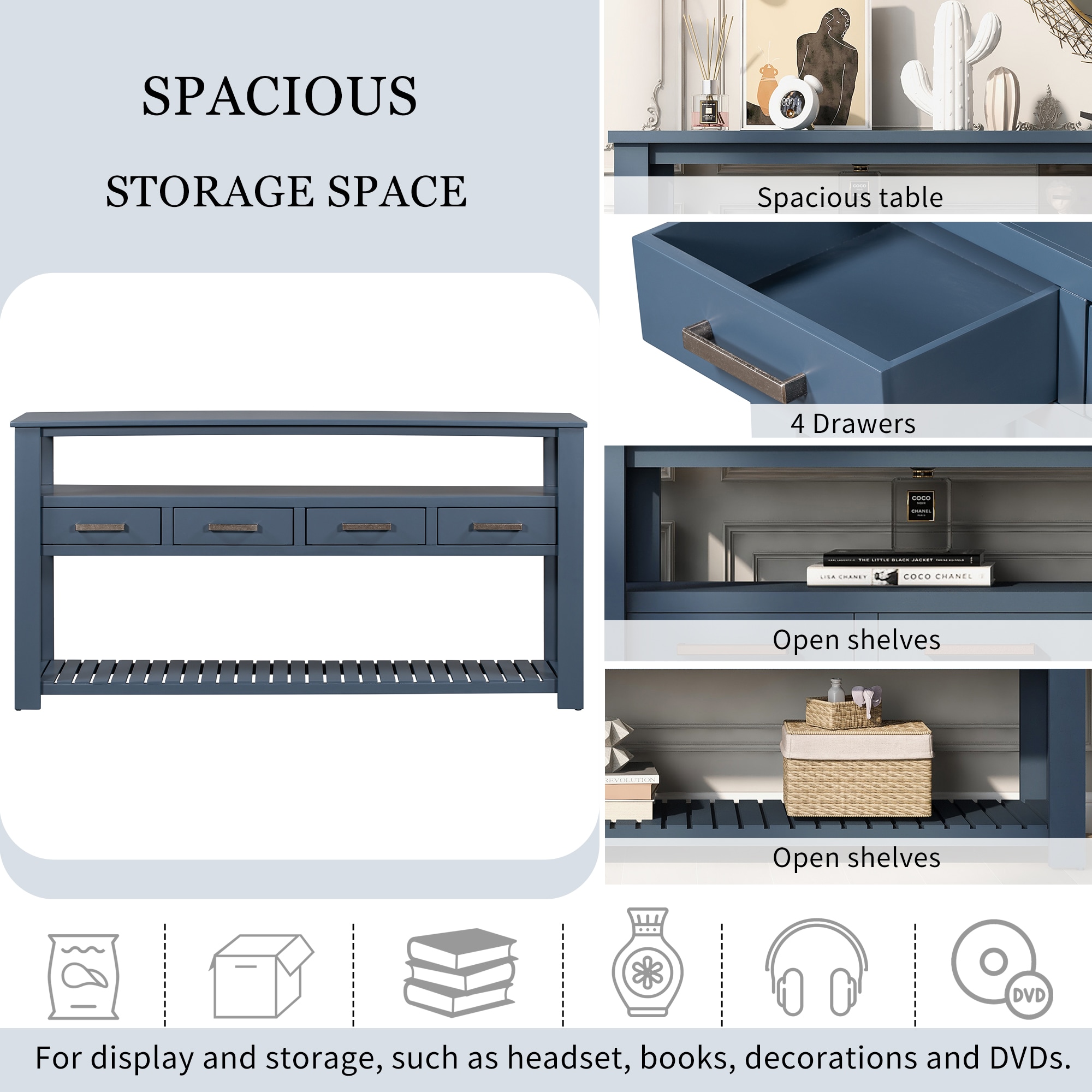 Vynxaria LS0505-7110406V Console-Sofa-Tables - View #3