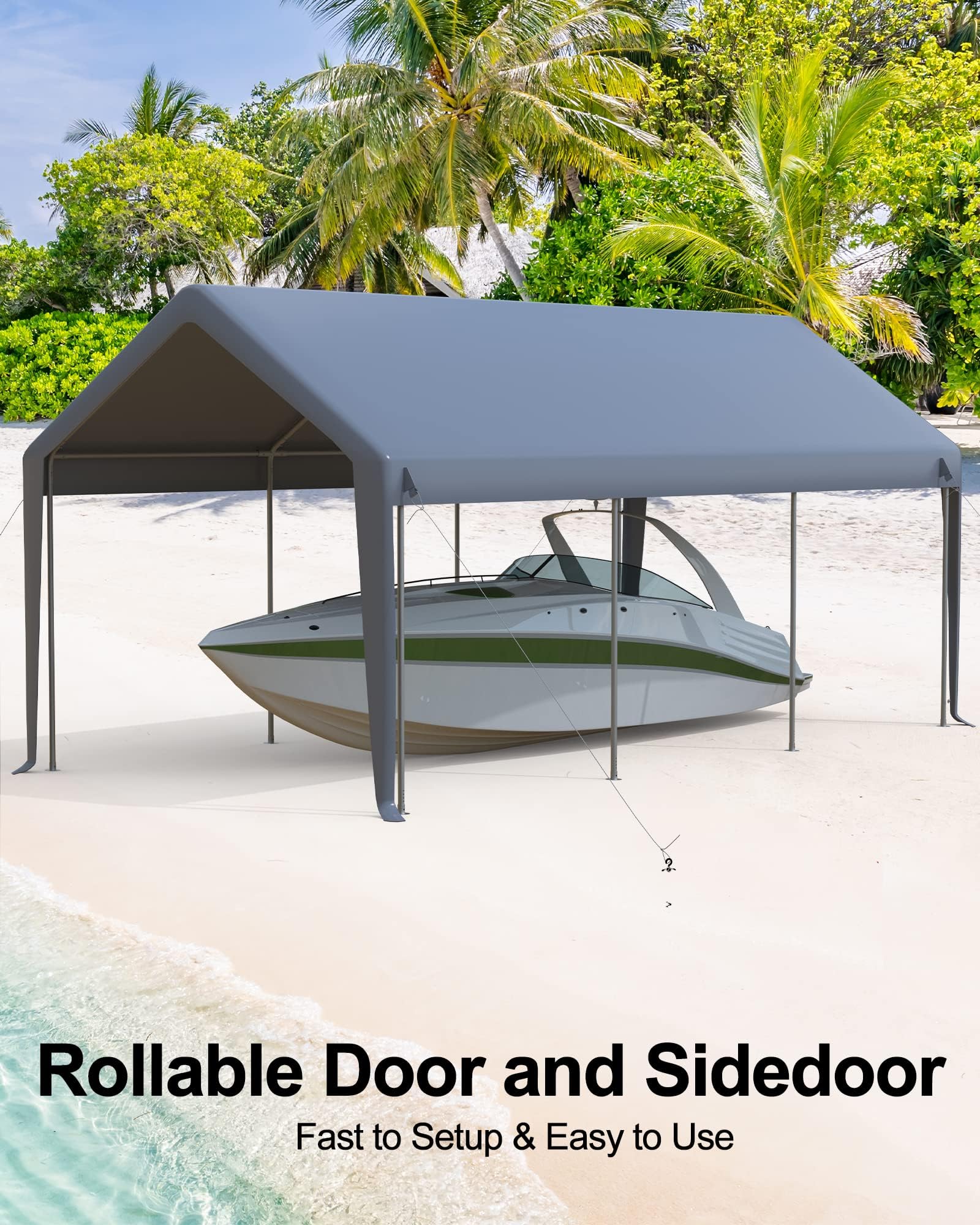 IdealHouse CA7-QJSU-DMXX3TBM4 Carport-Covers - View #7