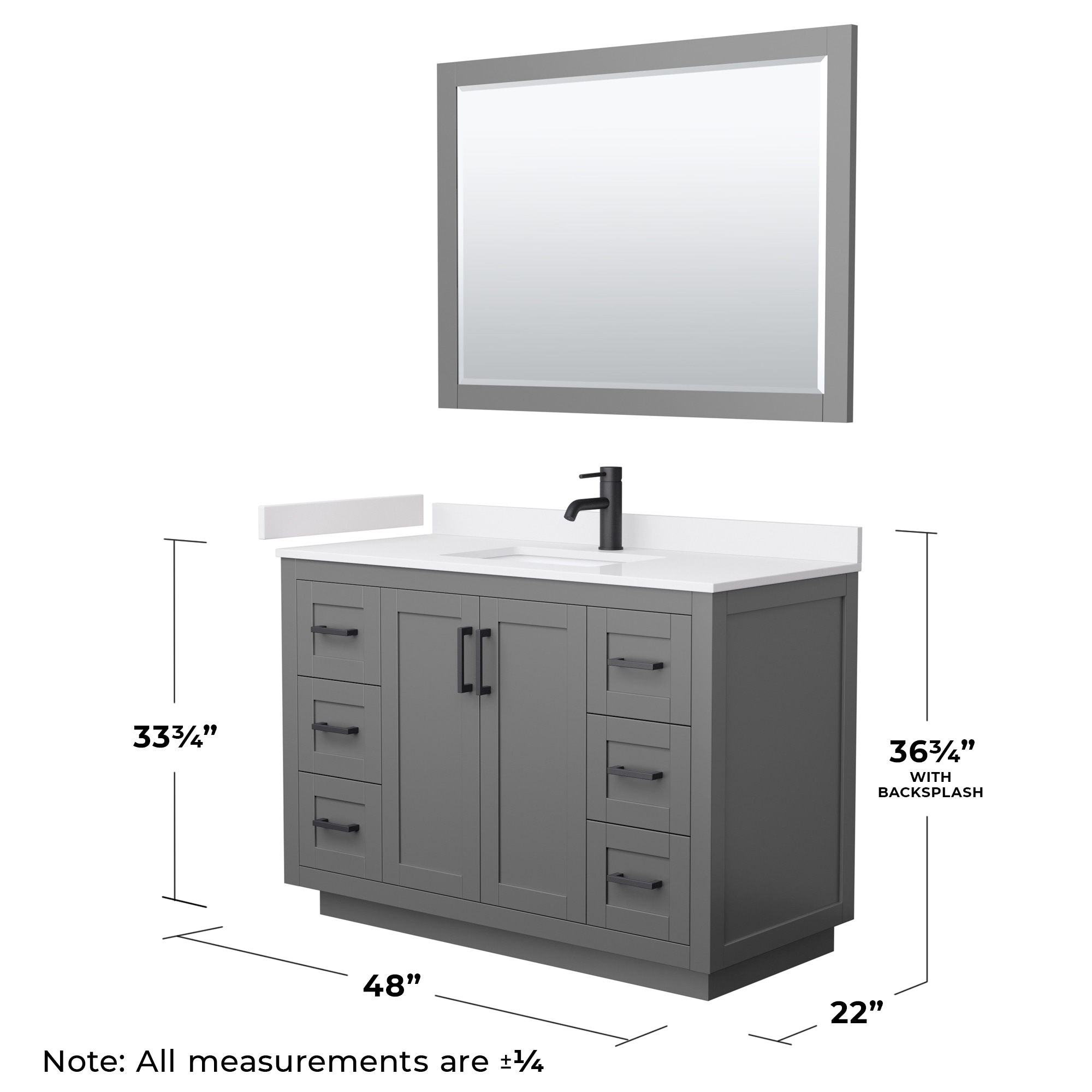 Wyndham Collection WCF292948SGBWCUNSM46 Bath-Vanity-Combo - View #6