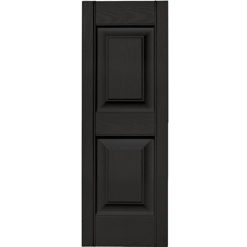 Vantage V4711235002 12-in W x 34.875-in H Black Exterior Shutters