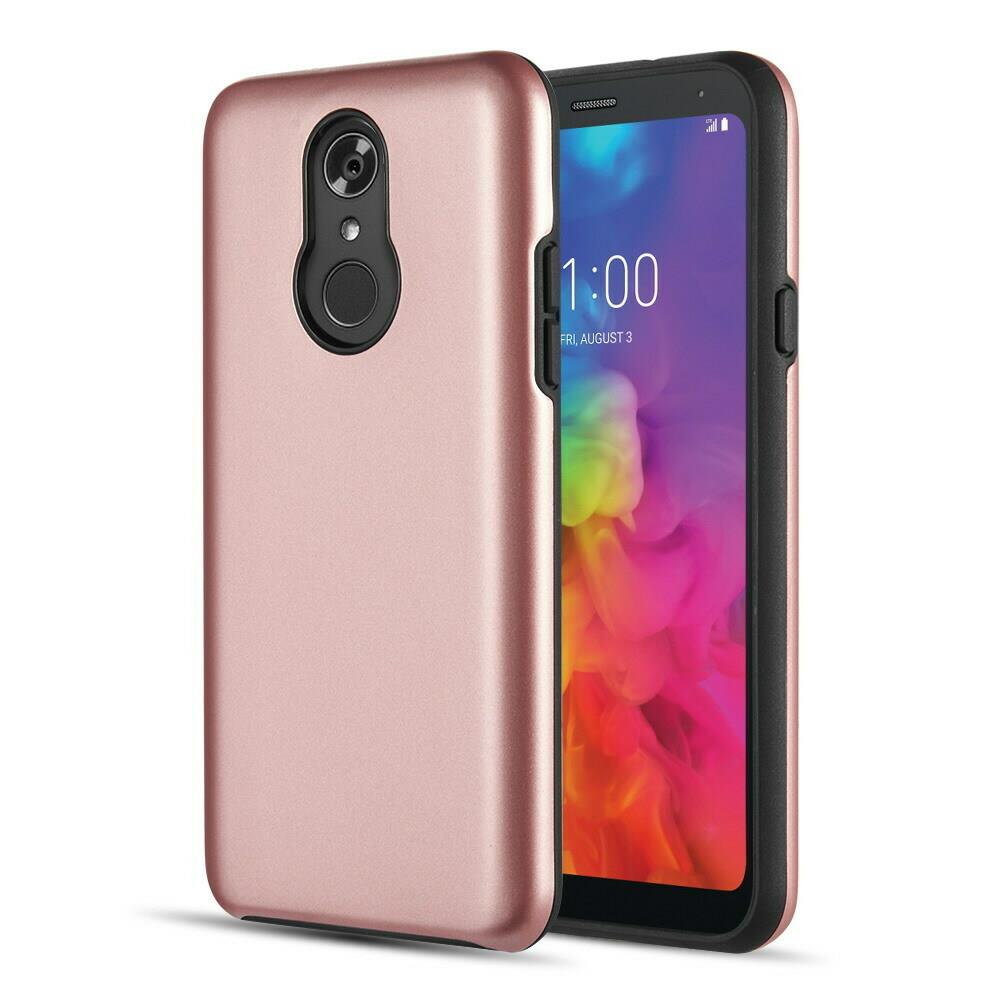 Dream Wireless DRMW10907  TCALGQ7-PTL-PK LG Q7 and Q7 Plus The Patrol Dual Hybrid Protection Case- Pink