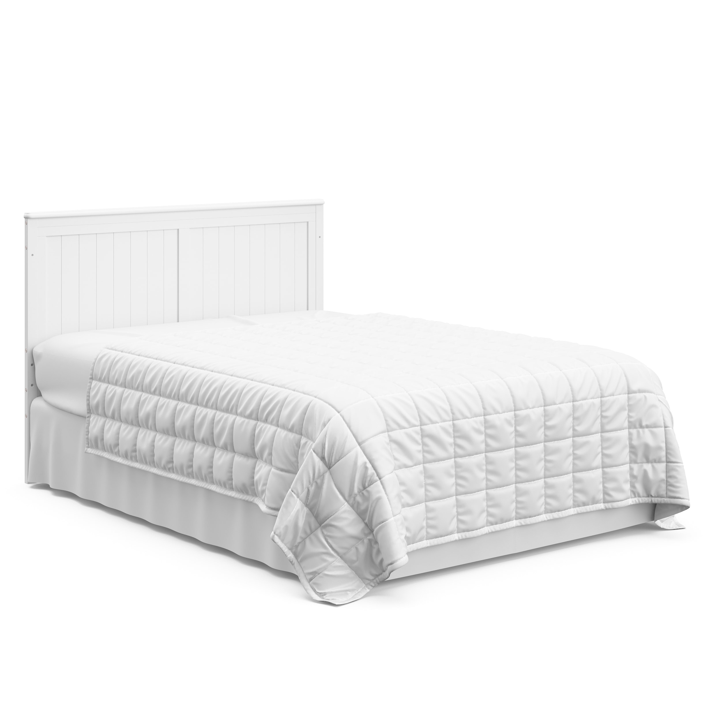 White 5-in-1 Convertible Crib with Storage Drawer