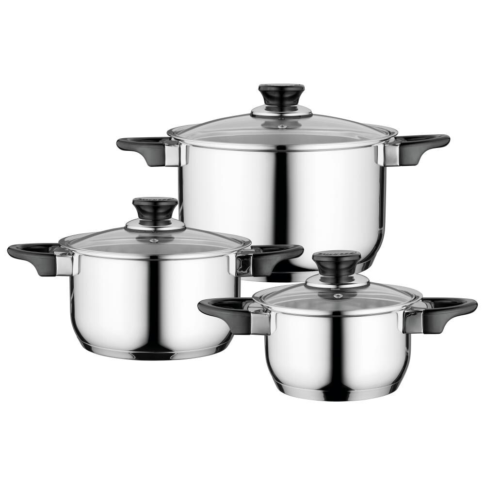 BergHOFF Essentials Gourmet 12-Piece 18/10 Stainless Steel Cookware Set