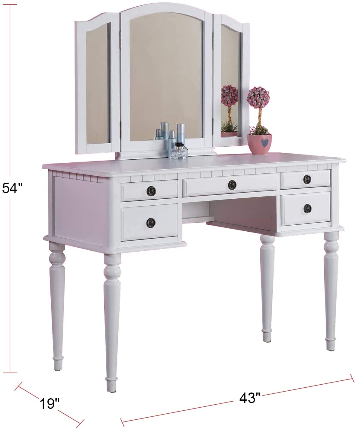 LUXEYARD DS-Y-B011-F4074-ID Bedroom-Vanities - View #4