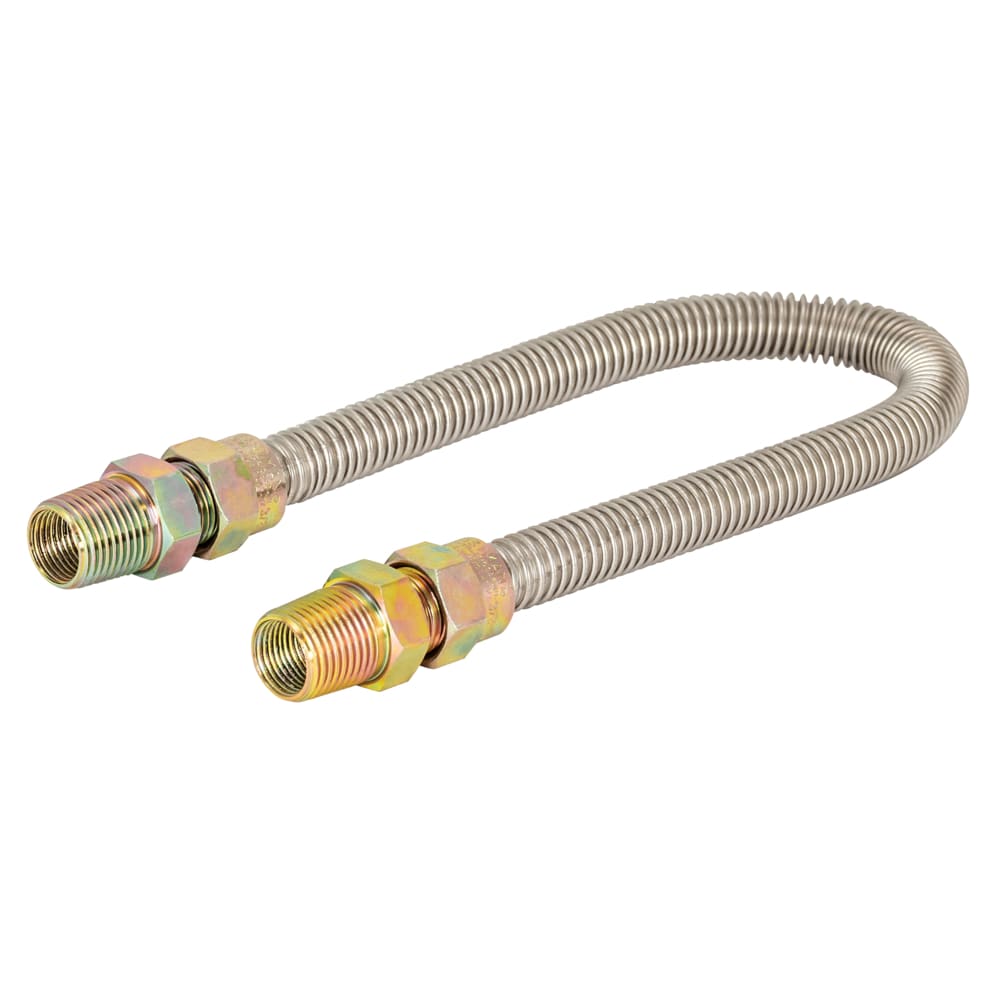 EASTMAN 20SS505036 36-in 1/2 -in MIP Inlet x 1/2 -in MIP Outlet Corrugated stainless steel Gas connector