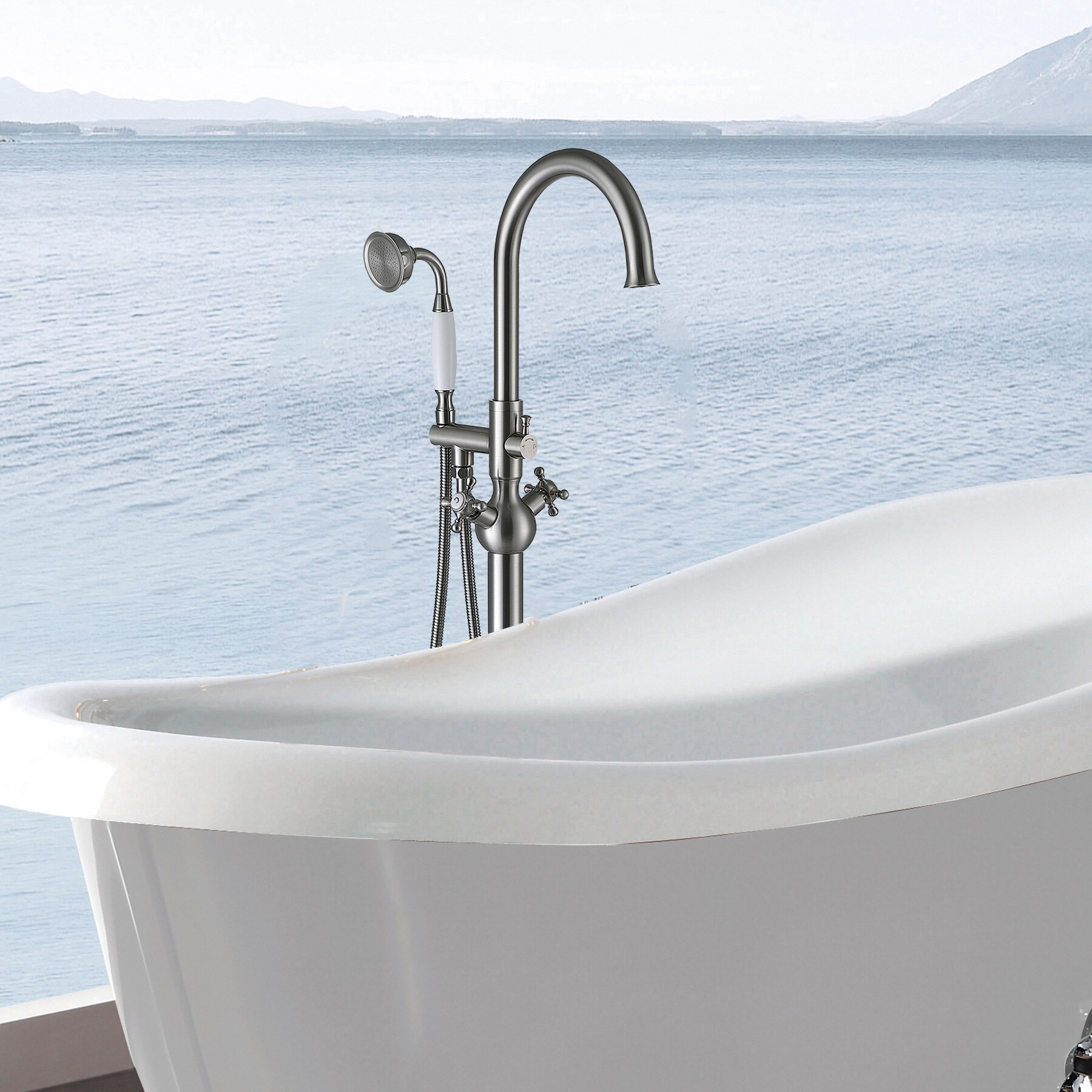 Clihome TC-250BN-BF Roman-Tub-Faucets - View #2