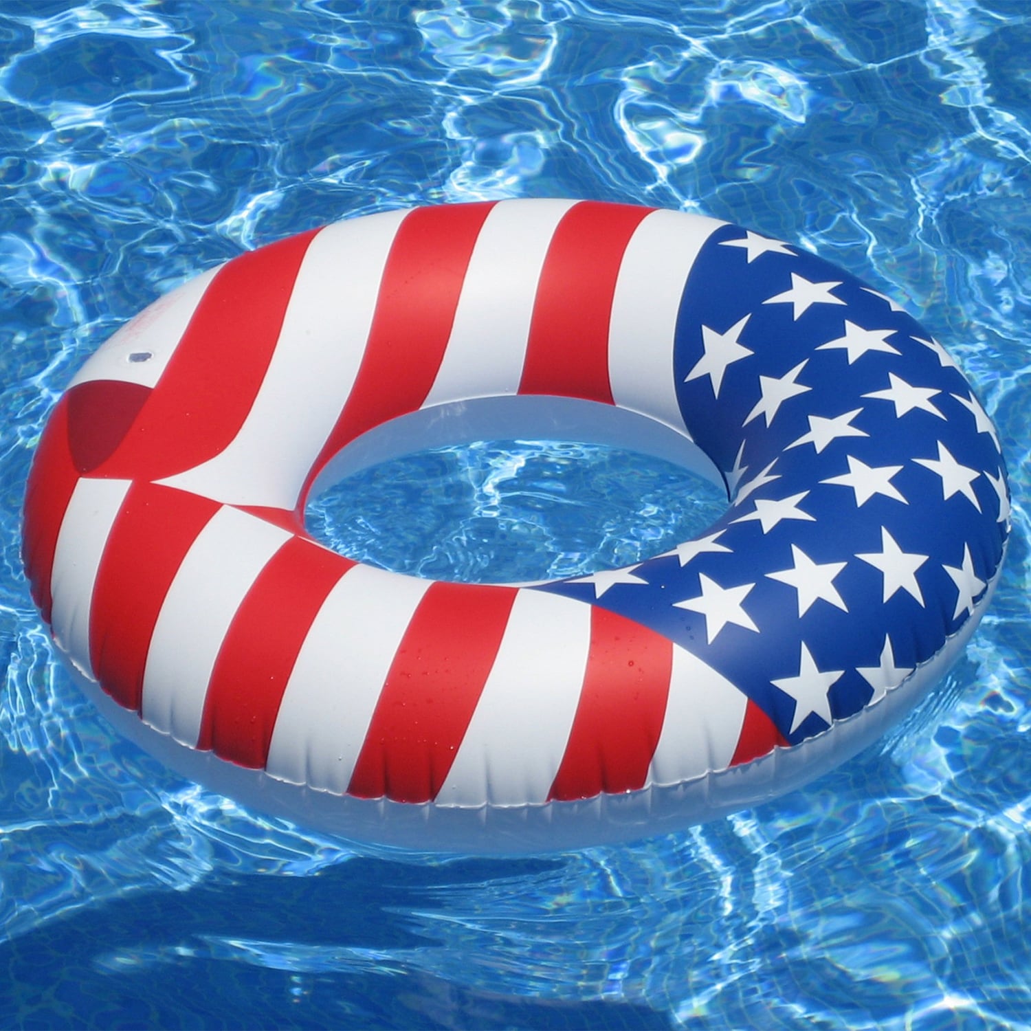 Swimline 36 Inflatable American Flag Swimming Pool and Lake Tube Float (8 Pack)