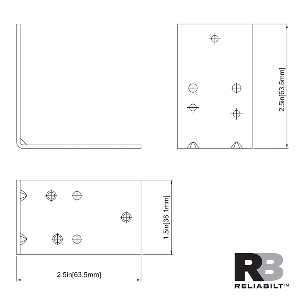 RELIABILT 605723 Mending-Plates-Brackets-Braces - View #4