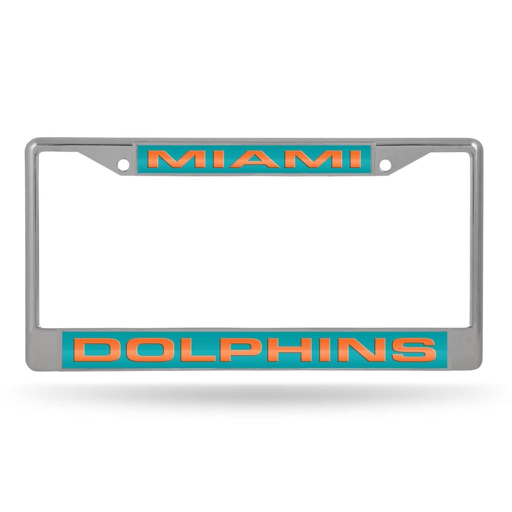 Rico Industries Miami Dolphins - Metal License Plate Tag