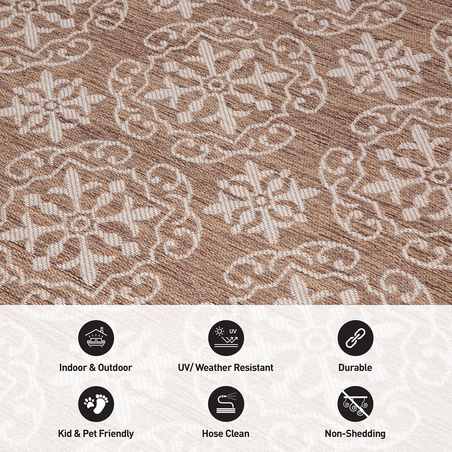 World Rug Gallery 119BROWN5X7 rugs - View #5