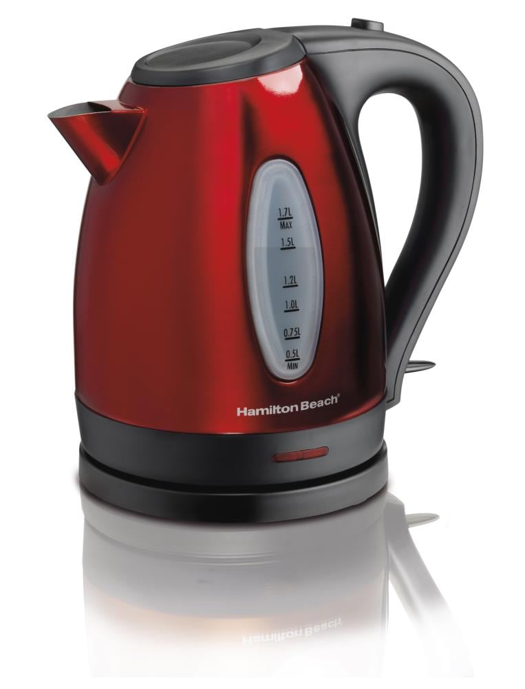 Hamilton Beach Red 7-Cup Cordless Electric Kettle in the Water Boilers &  Kettles department at