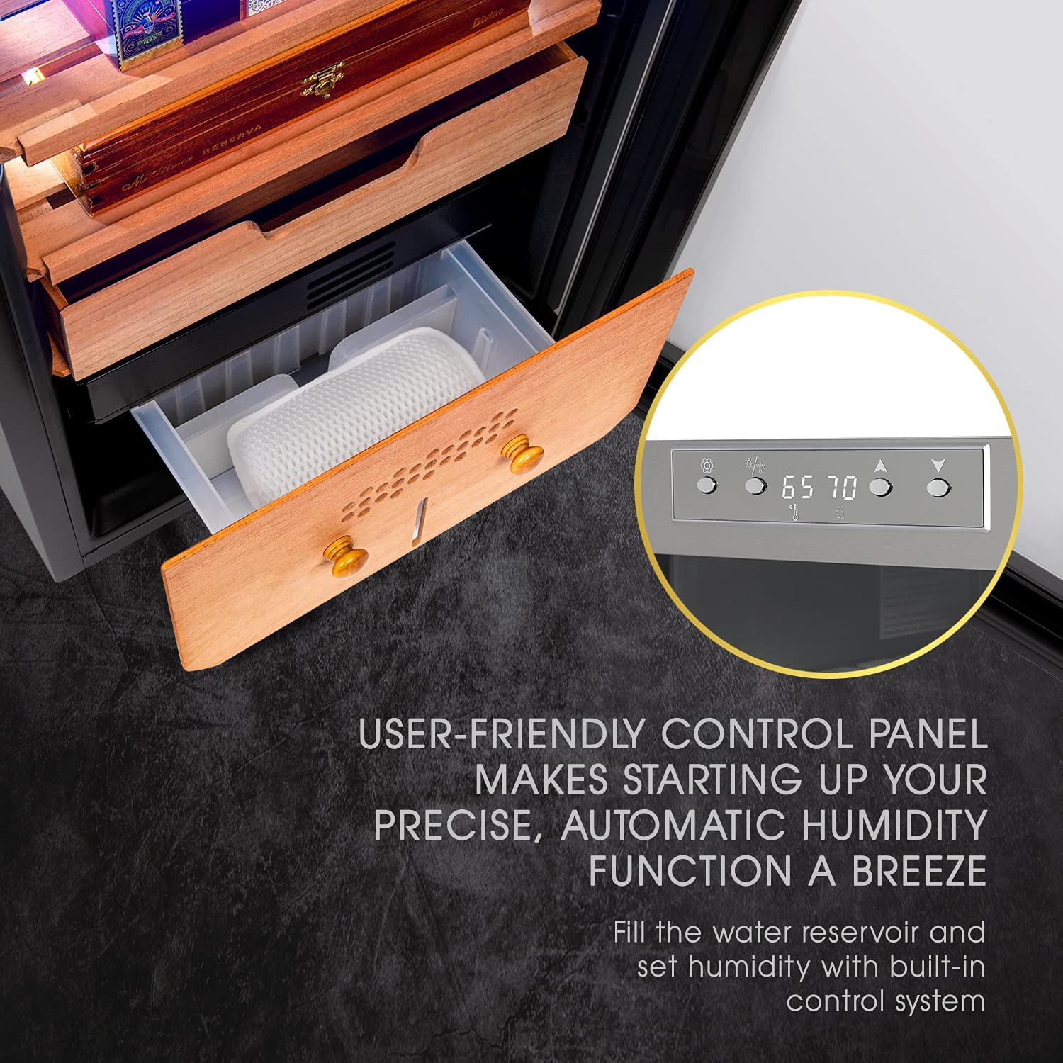 Schmecke SHMCCH3000SSWH humidors - View #4